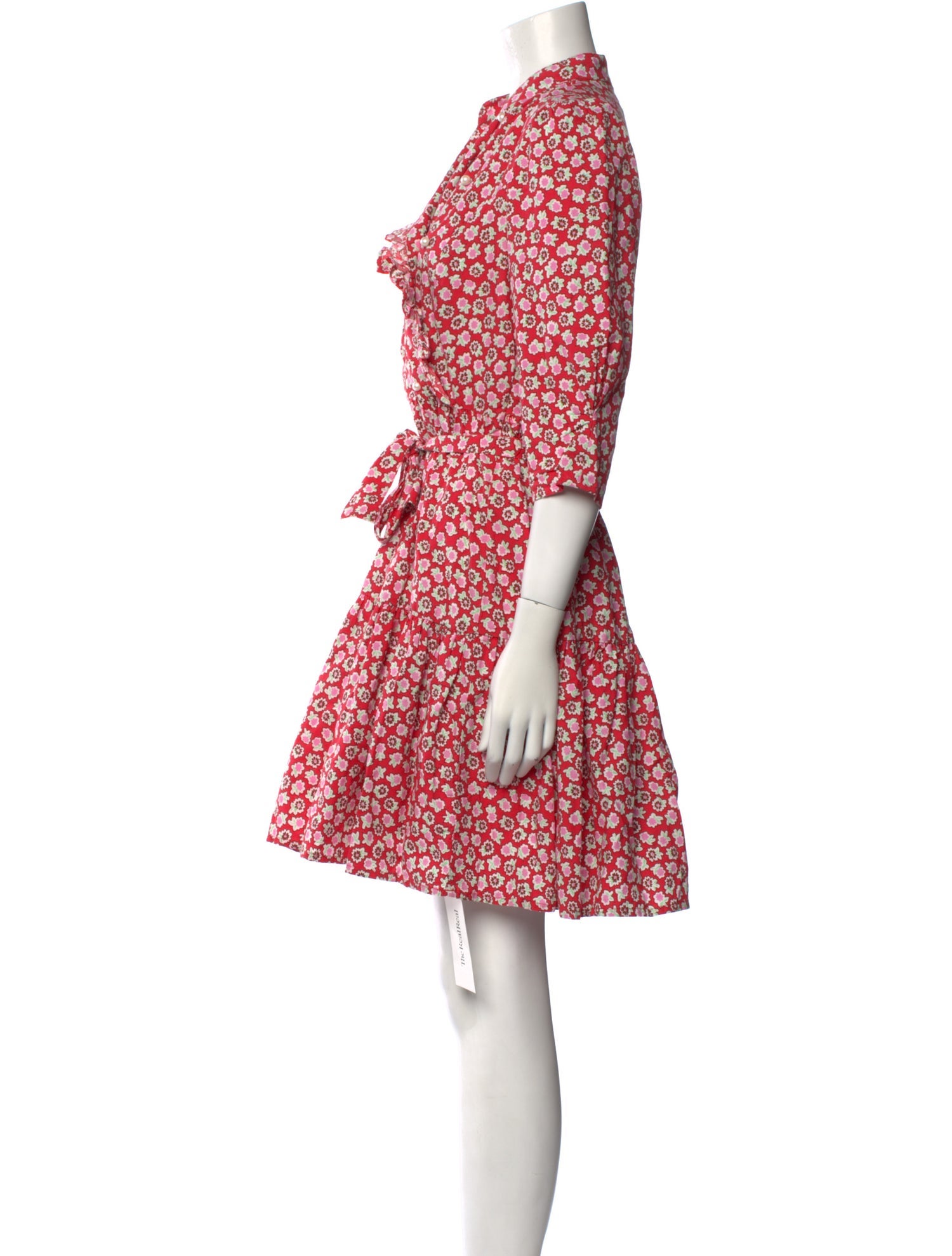 Batsheva Floral Print Knee-Length Dress