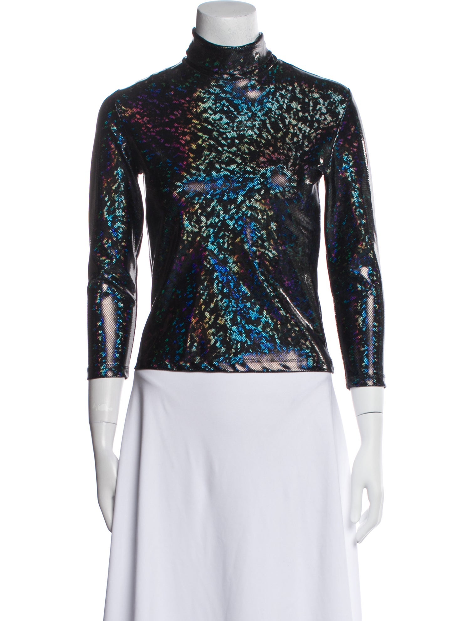 Batsheva Printed Turtleneck Top w/ Tags