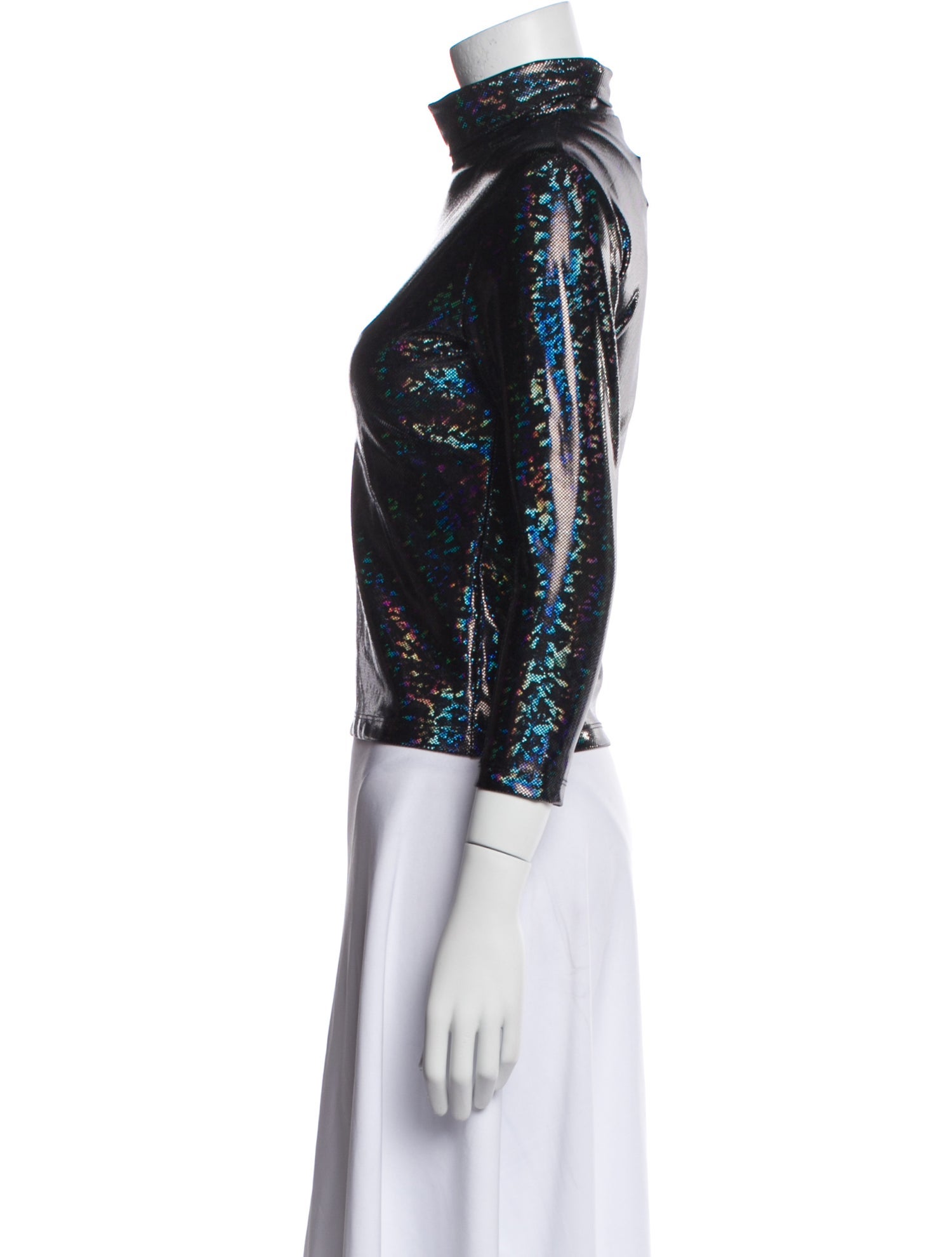 Batsheva Printed Turtleneck Top w/ Tags