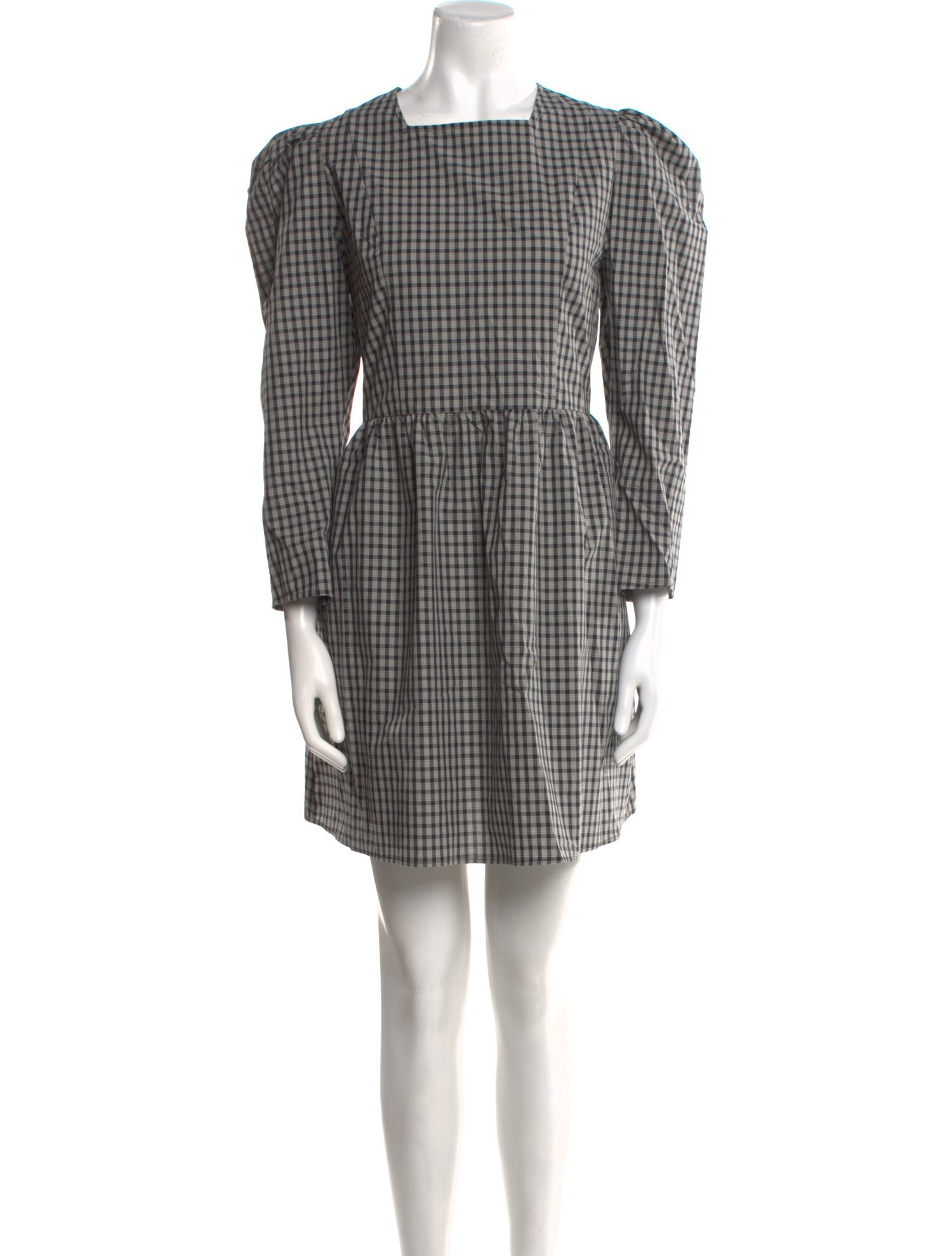 Batsheva Plaid Print Mini Dress