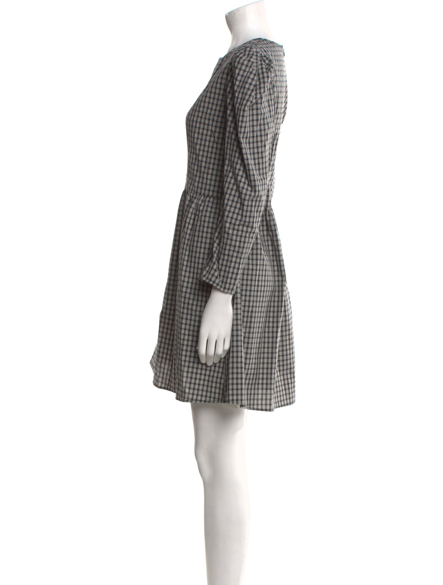 Batsheva Plaid Print Mini Dress