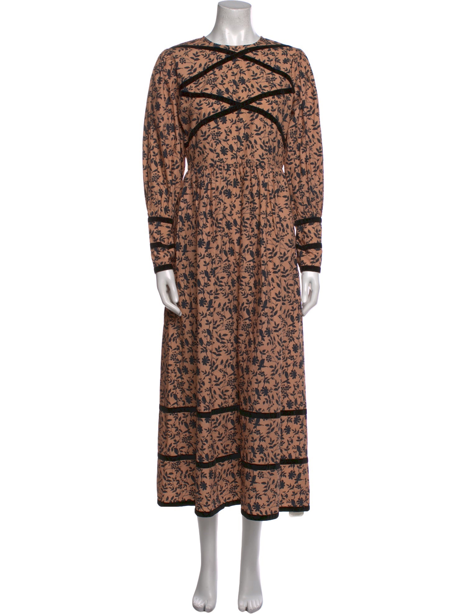 Batsheva Printed Long Dress