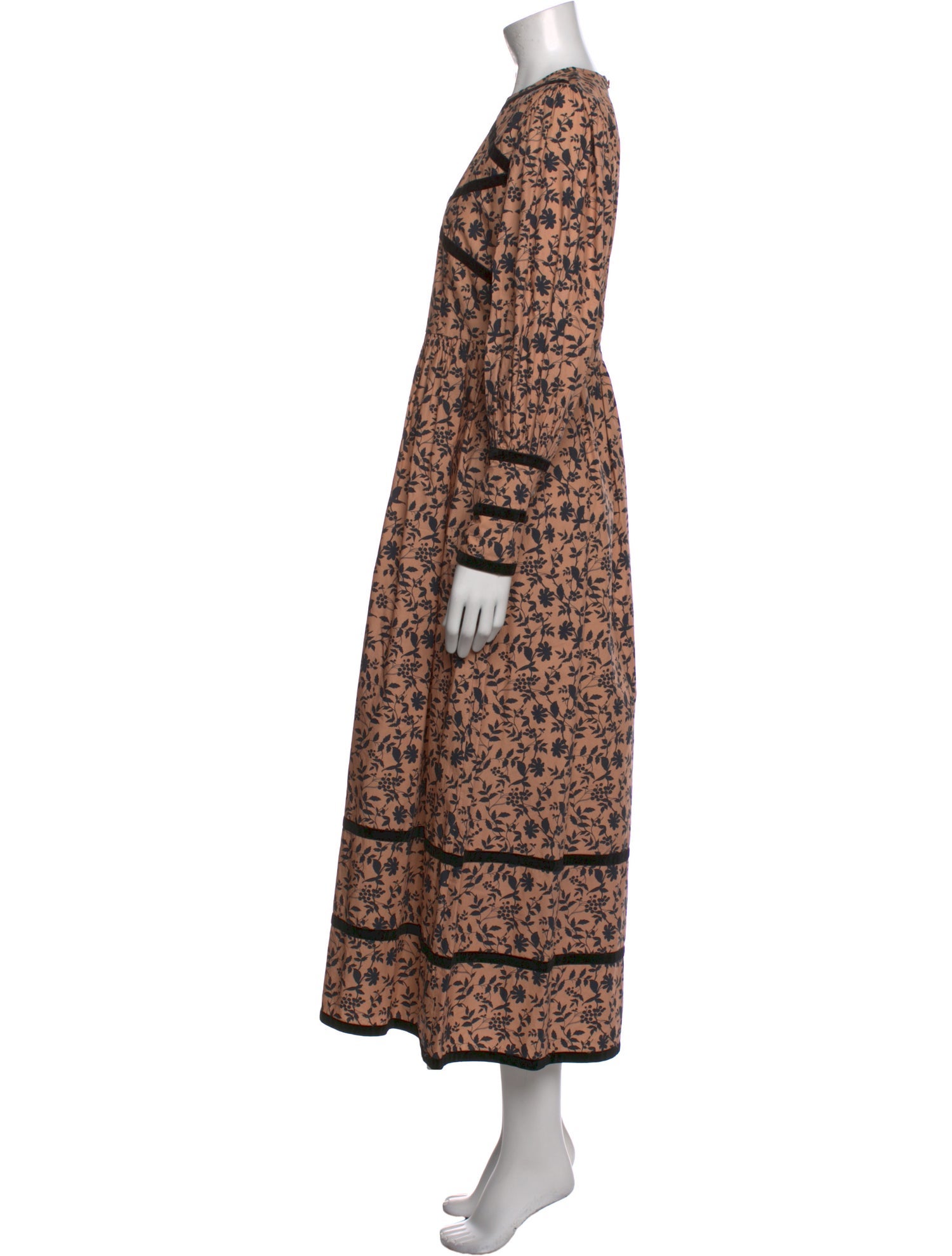 Batsheva Printed Long Dress
