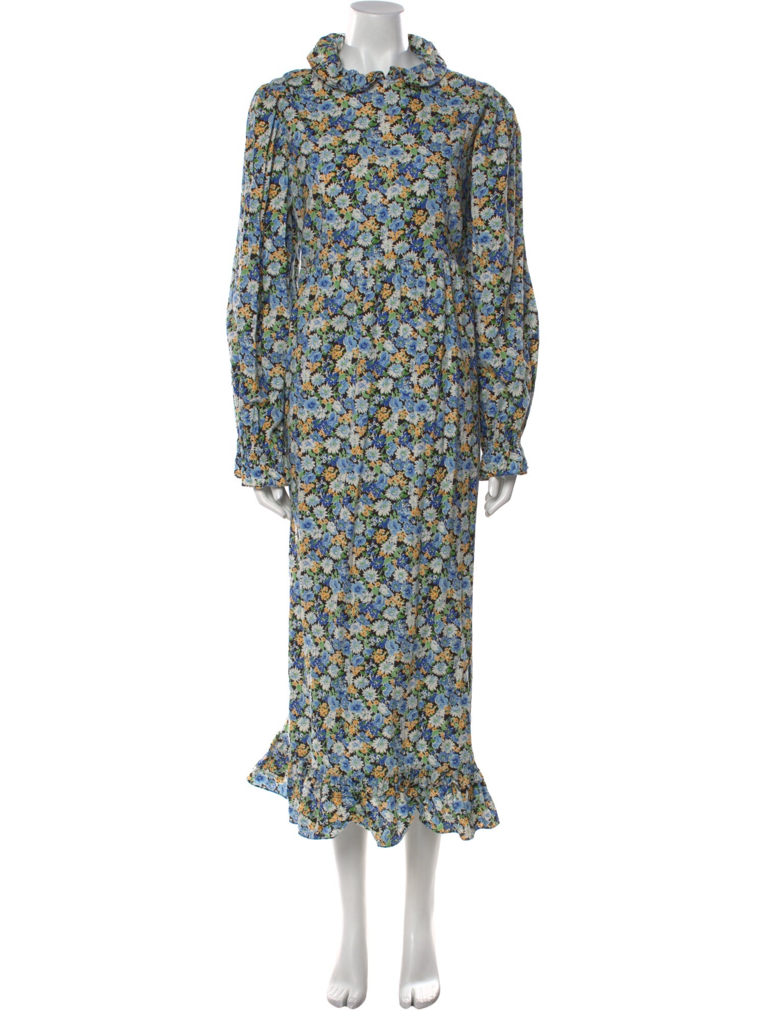 Batsheva Floral Print Long Dress