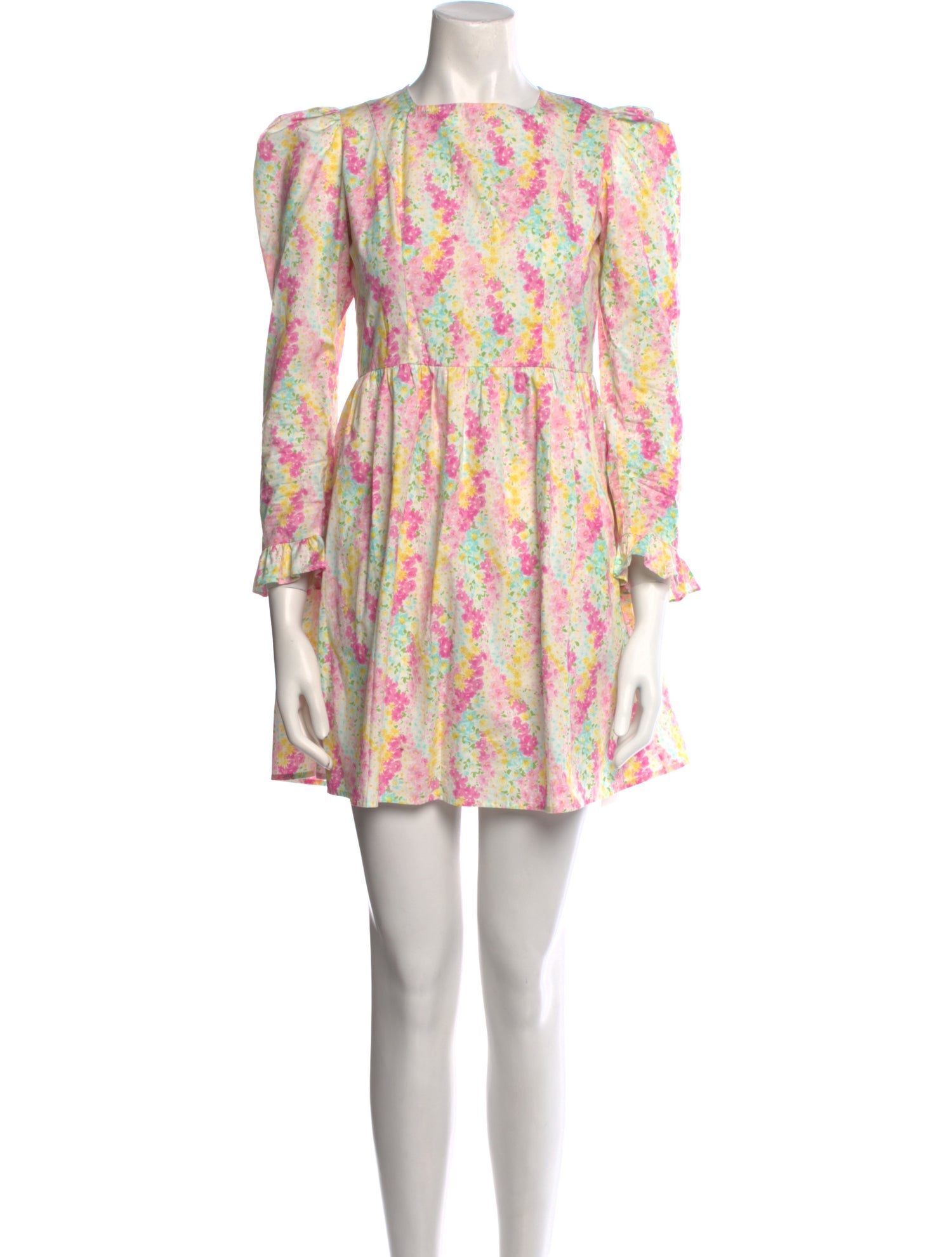 Batsheva Floral Print Mini Dress
