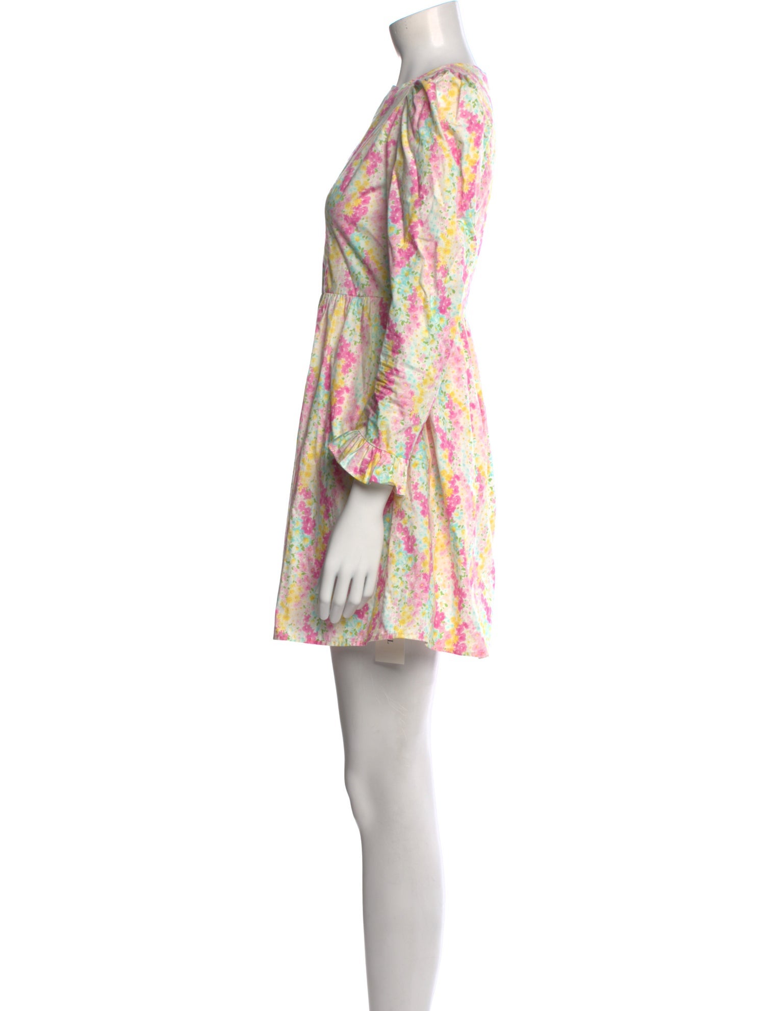 Batsheva Floral Print Mini Dress