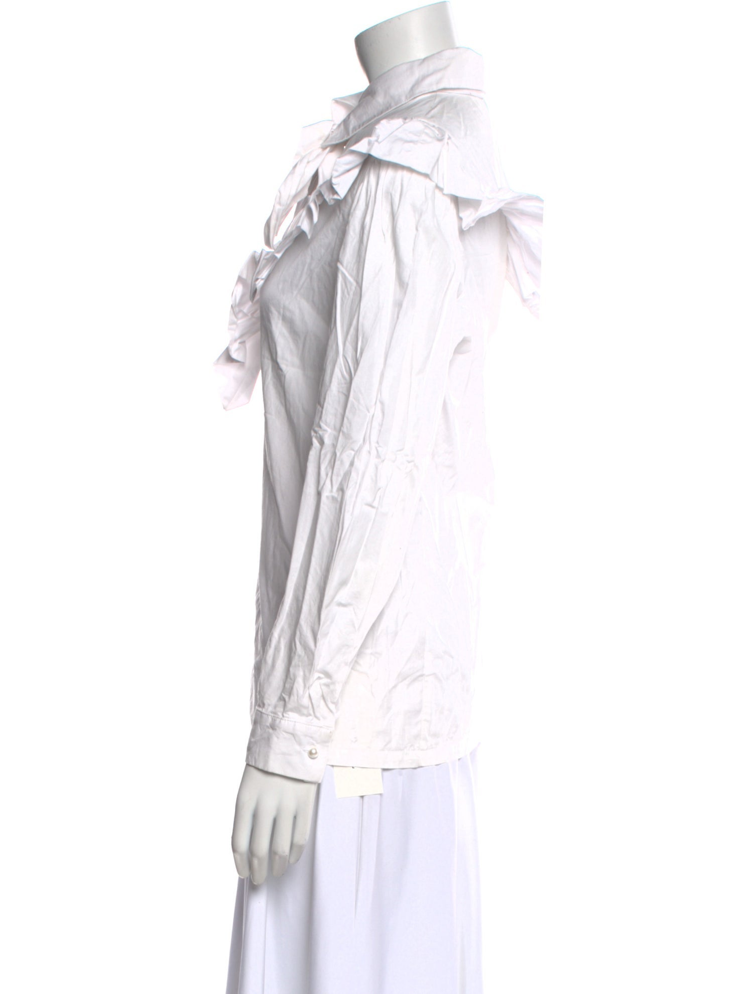 Batsheva Mock Neck Long Sleeve Blouse