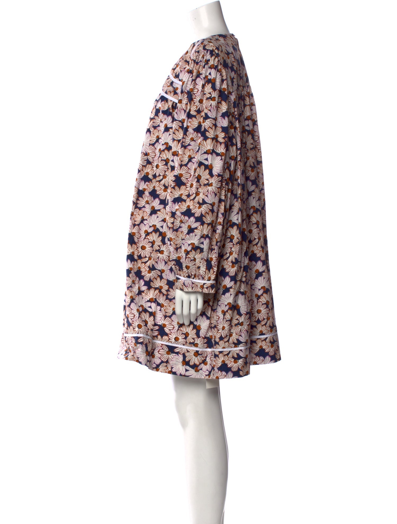 Batsheva Floral Print Mini Dress