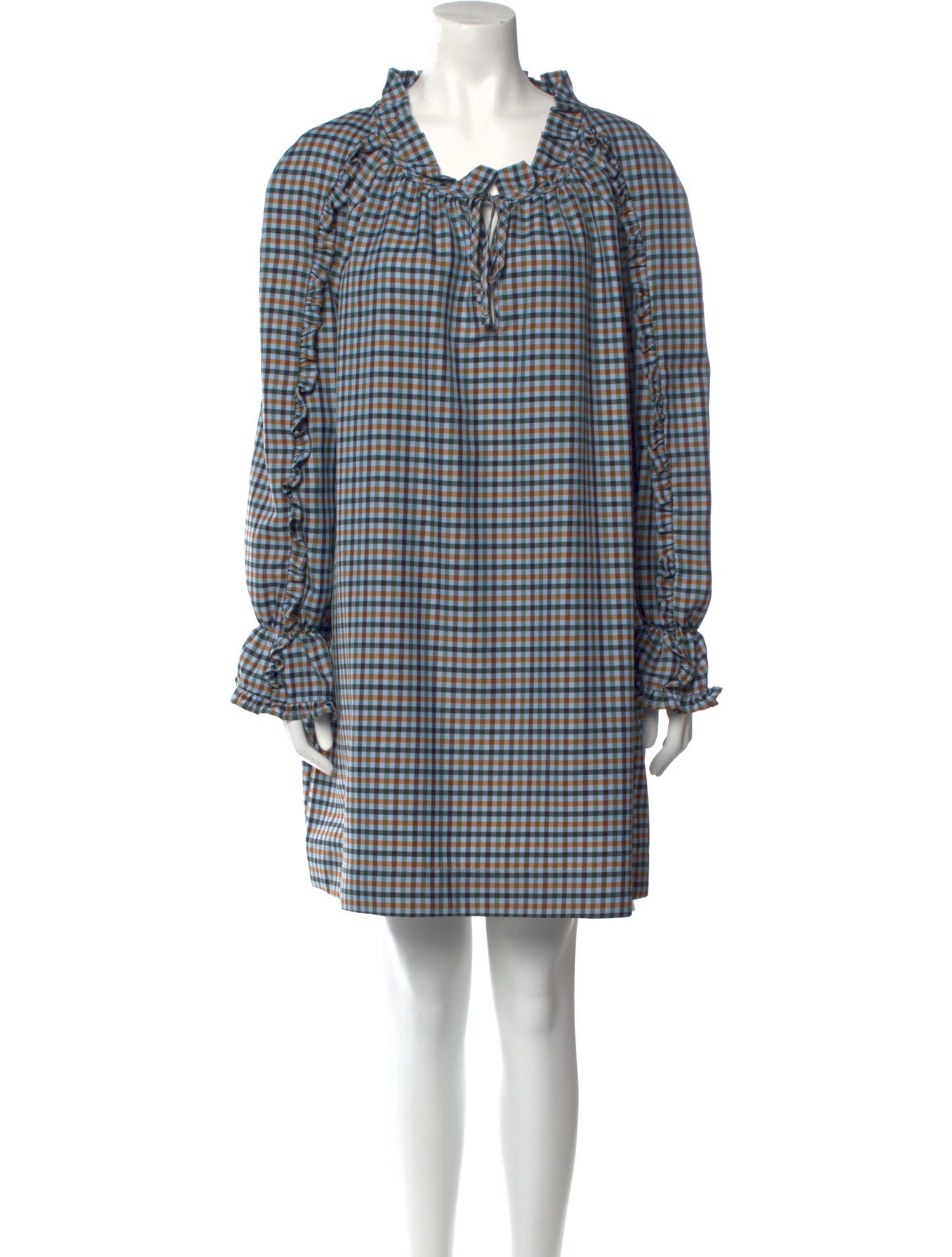 Baum und Pferdgarten Plaid Print Mini Dress w/ Tags
