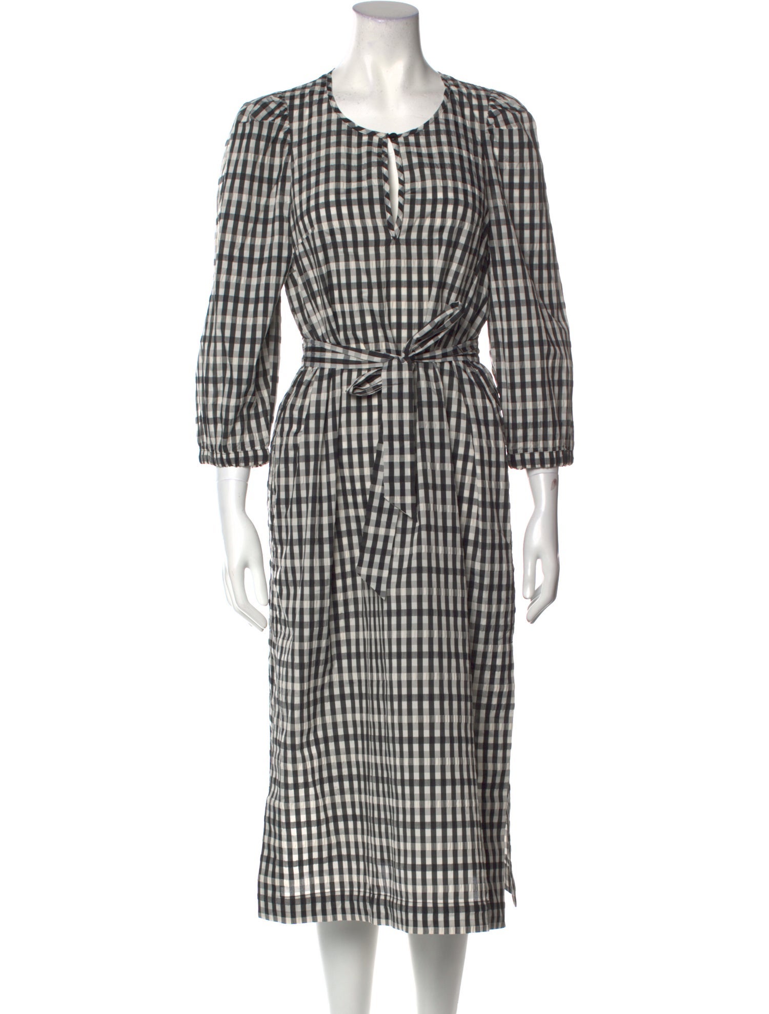 Baum und Pferdgarten Plaid Print Midi Length Dress w/ Tags