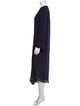 Baum und Pferdgarten V-Neck Long Dress