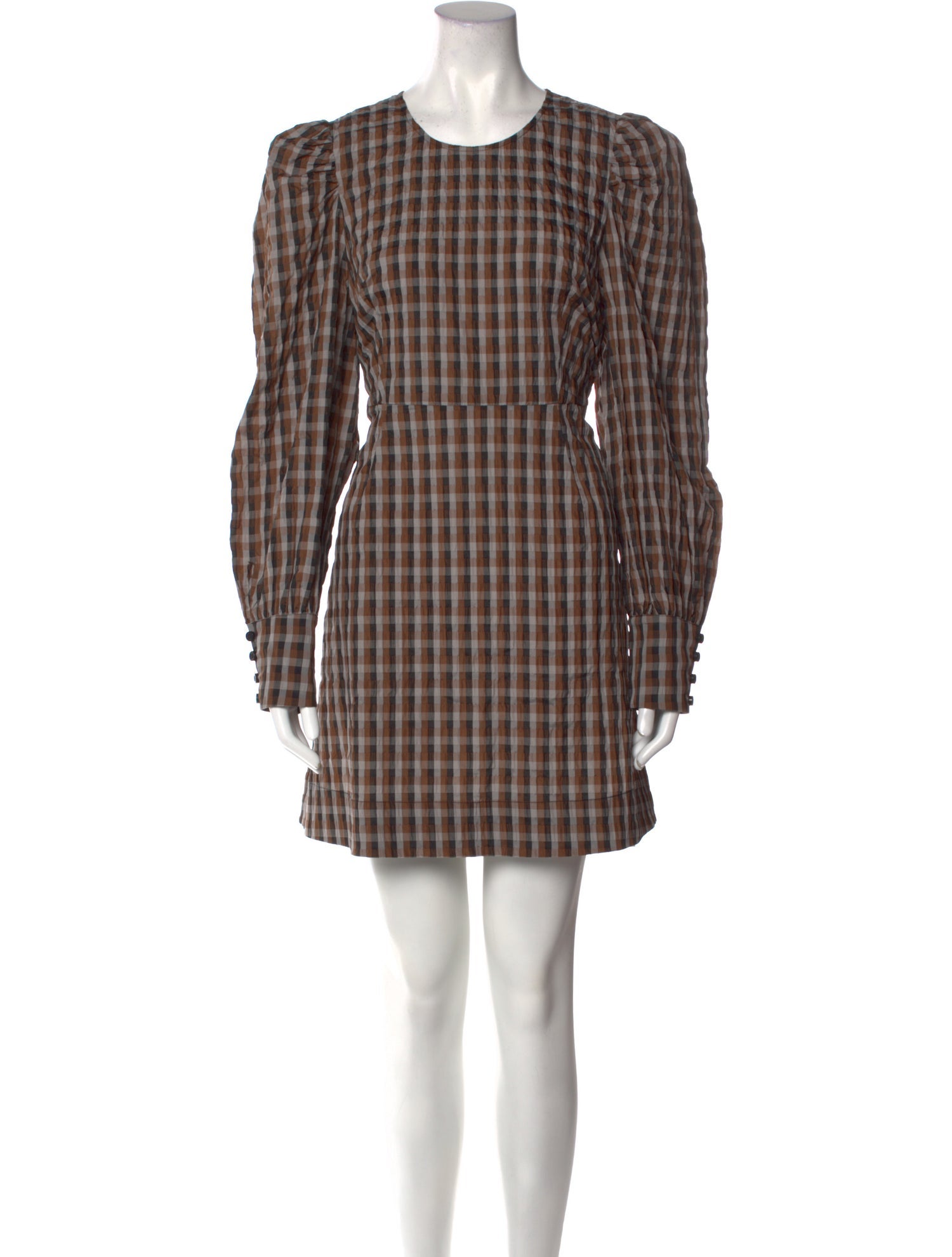 Baum und Pferdgarten Plaid Print Mini Dress w/ Tags