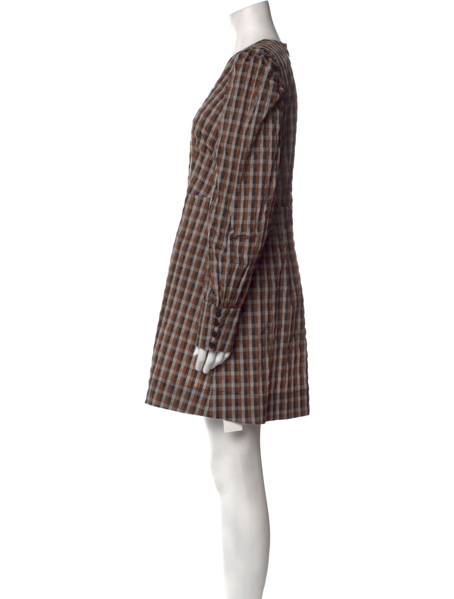 Baum und Pferdgarten Plaid Print Mini Dress w/ Tags