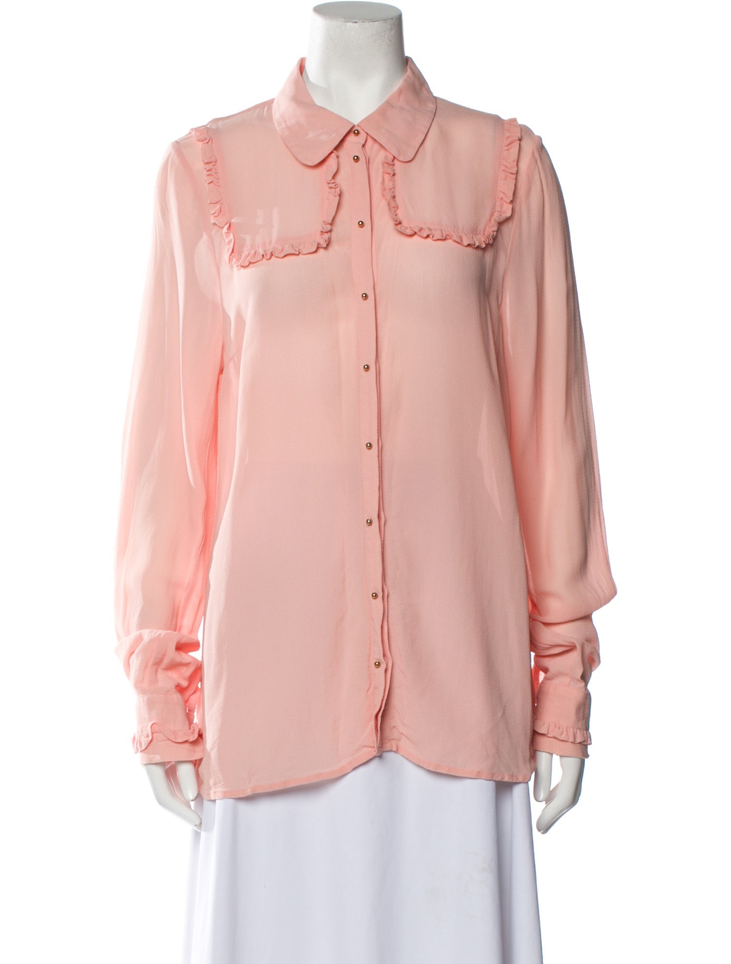 Baum und Pferdgarten Long Sleeve Button-Up Top