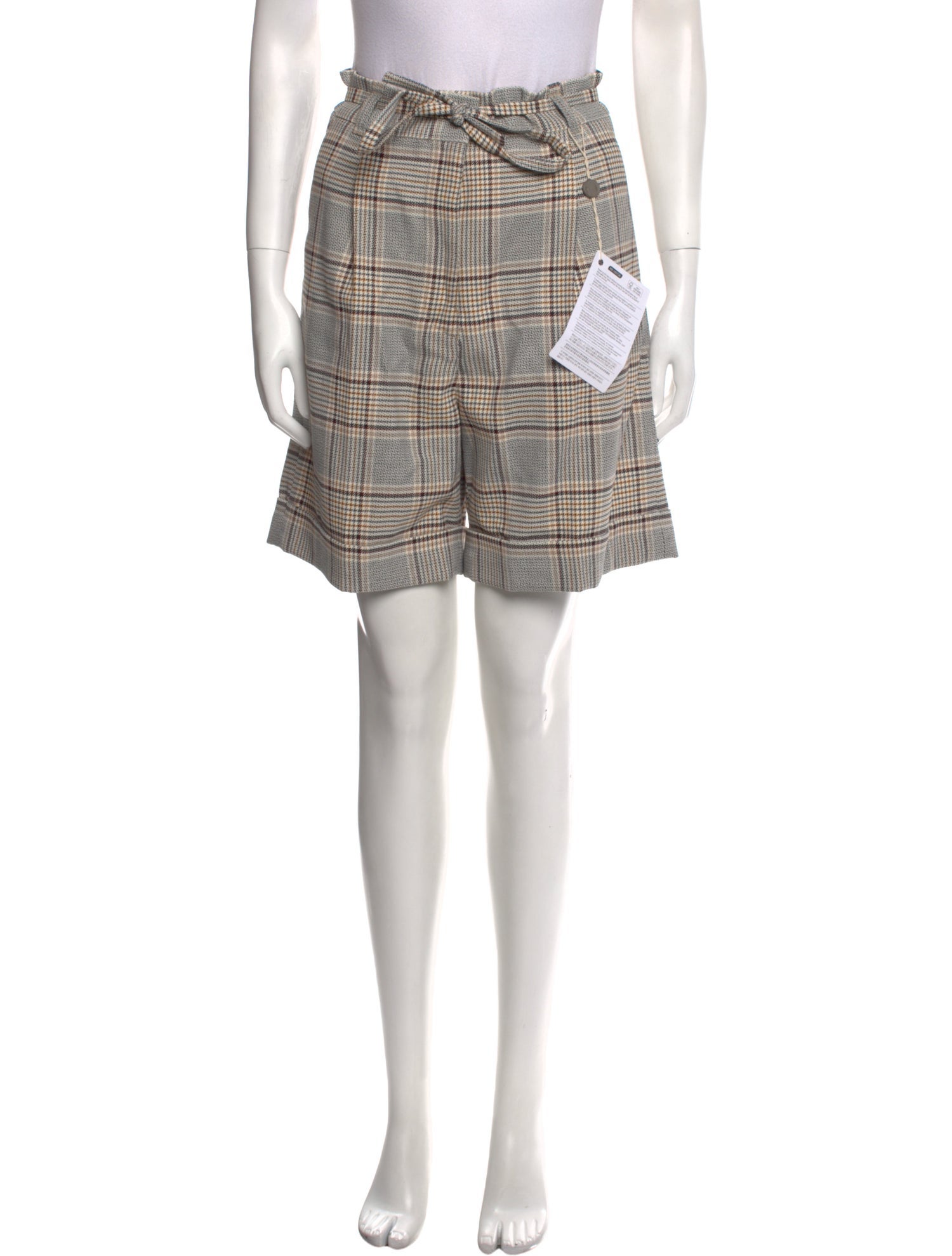 Baum und Pferdgarten Plaid Print Mini Shorts w/ Tags