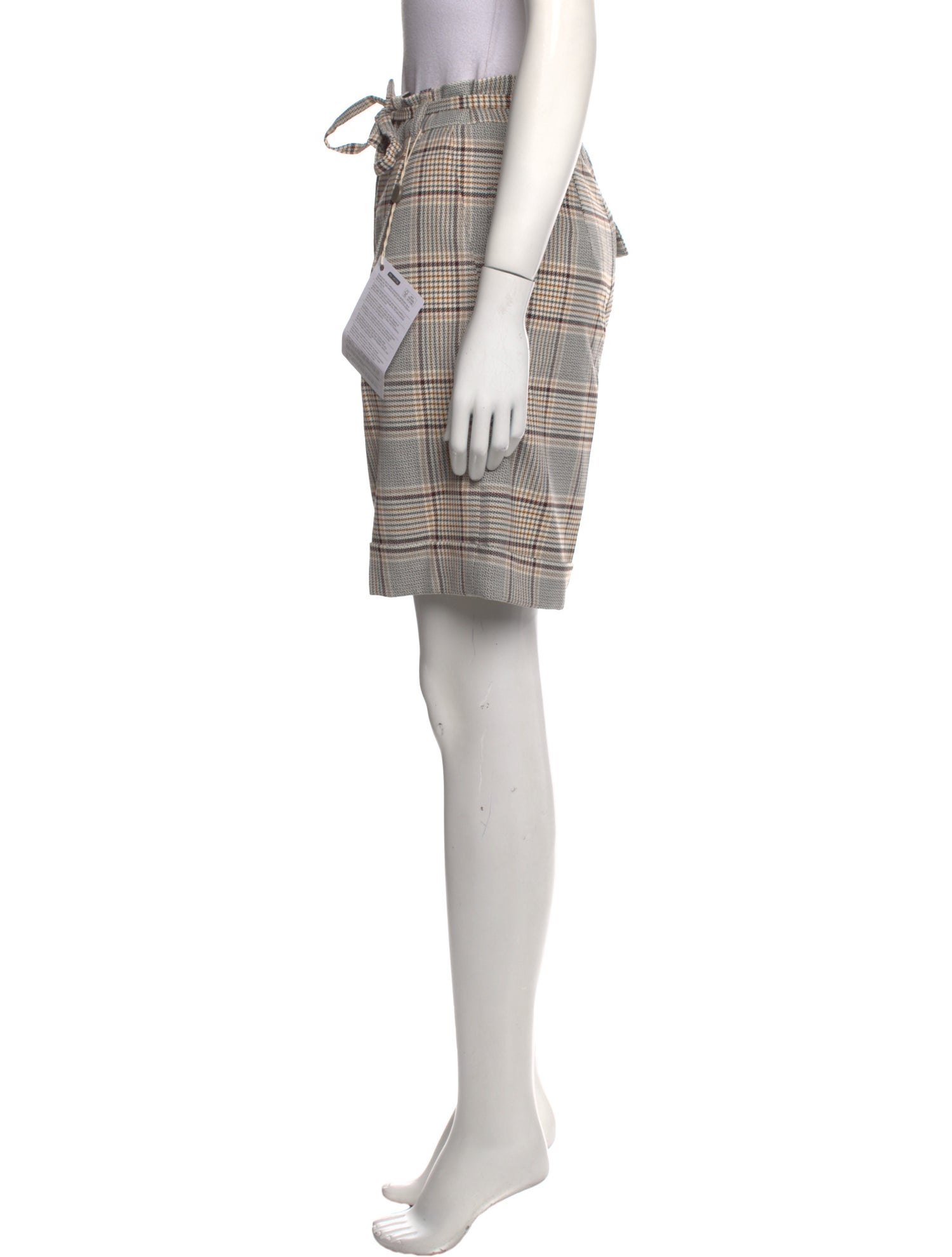 Baum und Pferdgarten Plaid Print Mini Shorts w/ Tags