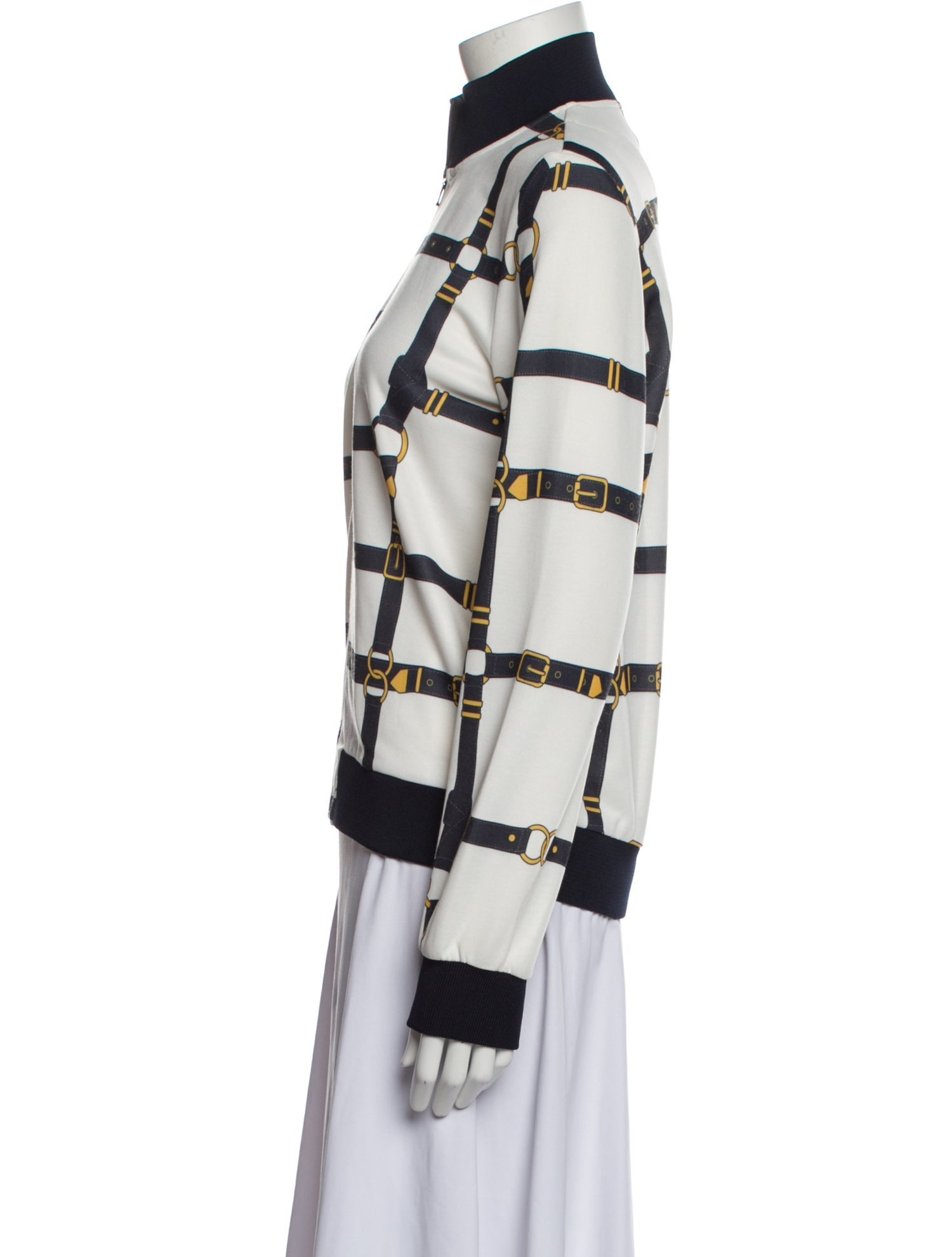 Baum und Pferdgarten Plaid Print Jacket