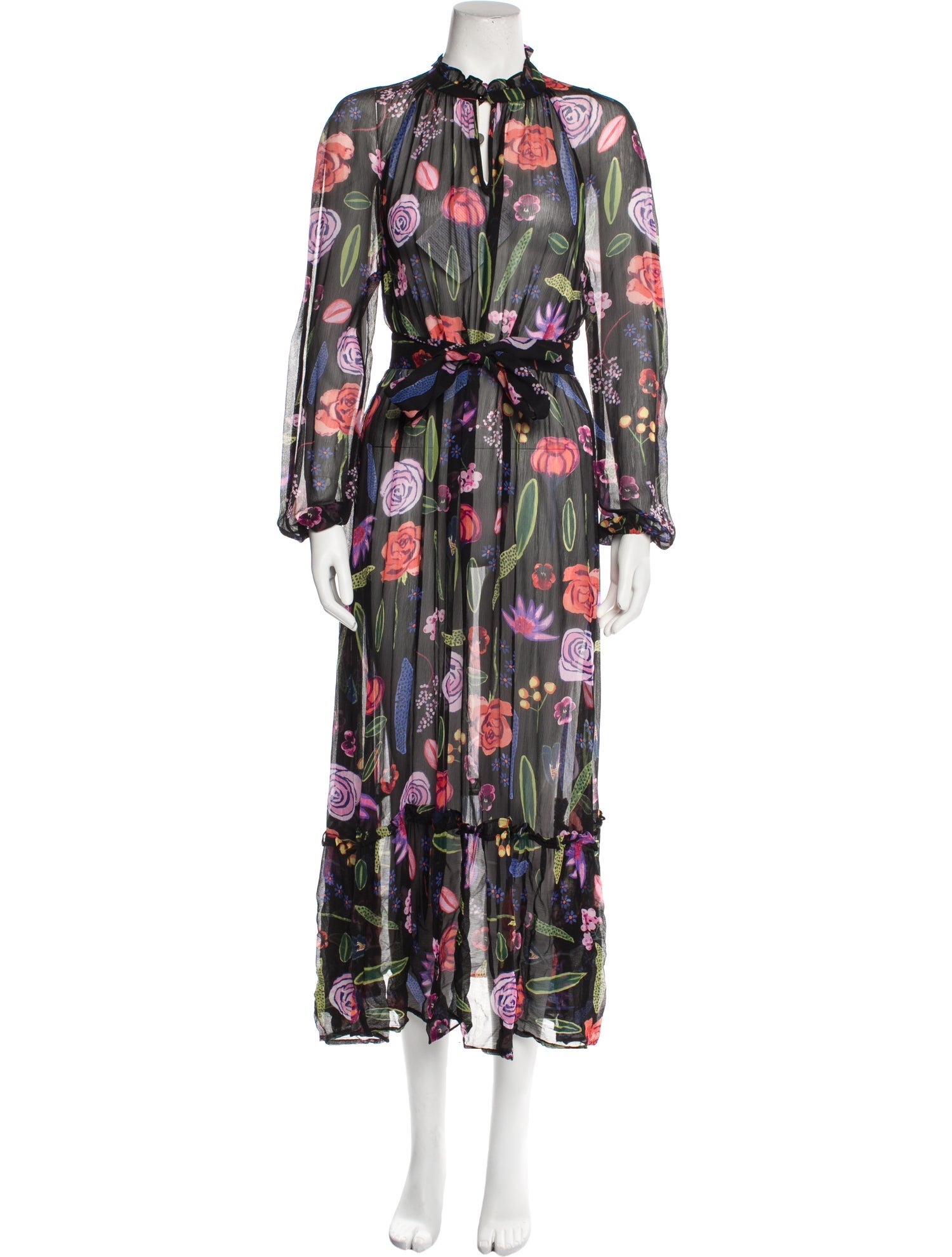 Baum und Pferdgarten Floral Print Midi Length Dress