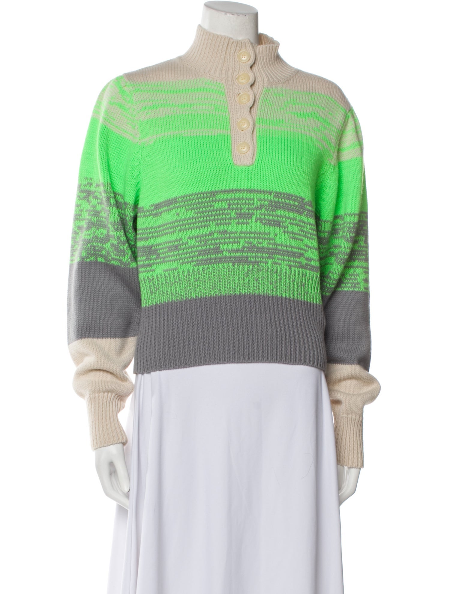 Baum und Pferdgarten Striped Mock Neck Sweater