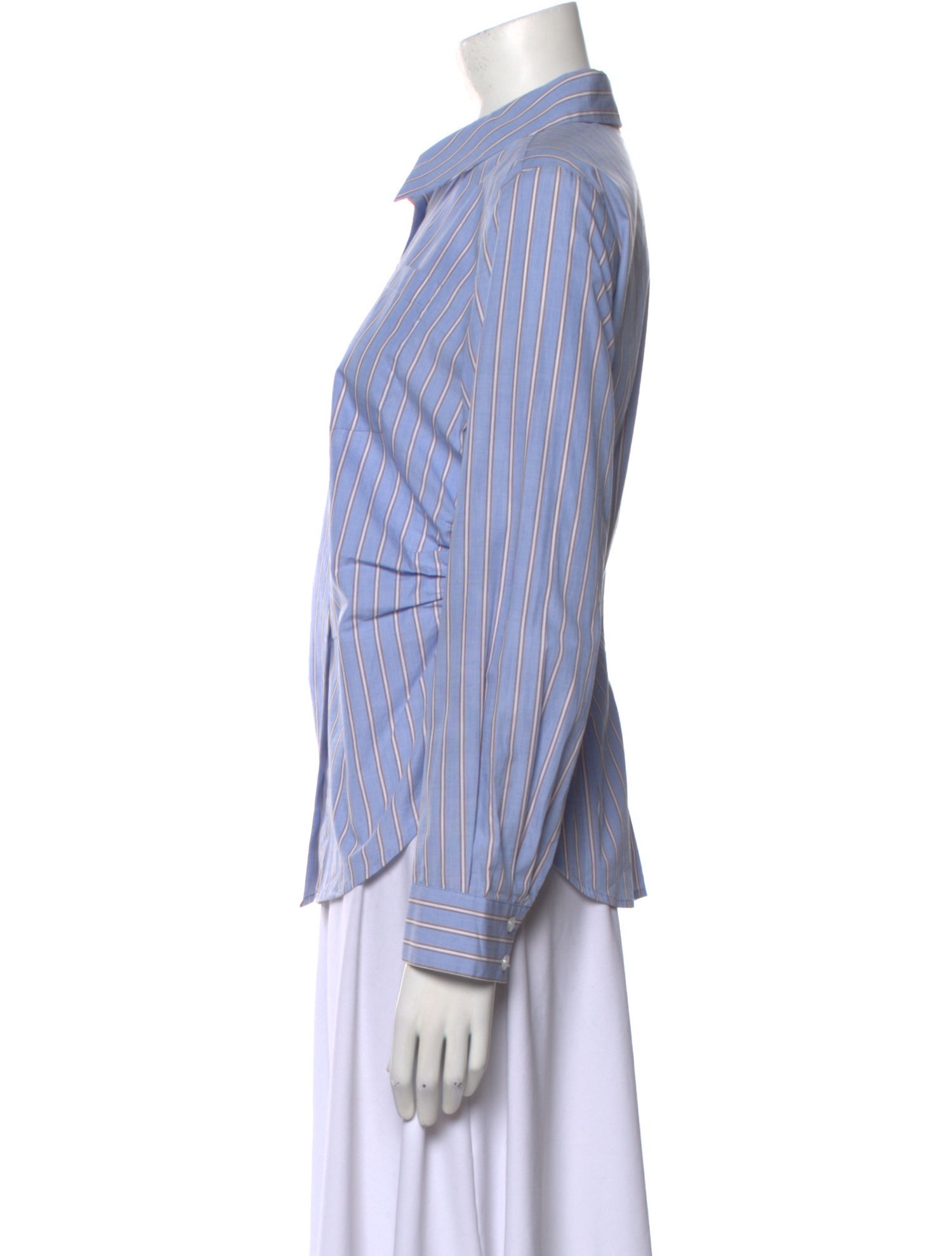 Baum und Pferdgarten Striped Long Sleeve Button-Up Top