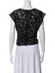 Baum und Pferdgarten Lace Pattern Bateau Neckline Crop Top