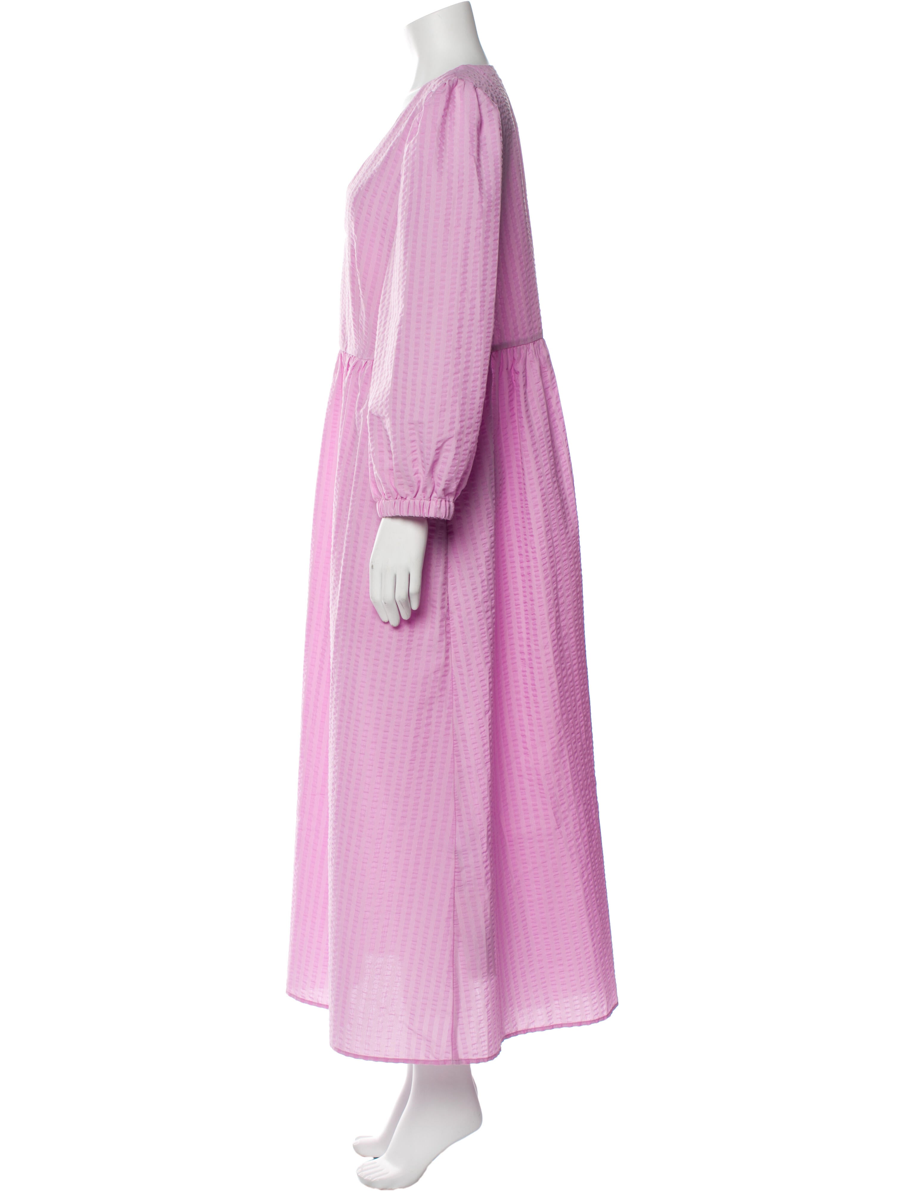 Baum und Pferdgarten V-Neck Long Dress