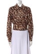 Baum und Pferdgarten Animal Print Long Sleeve Button-Up Top