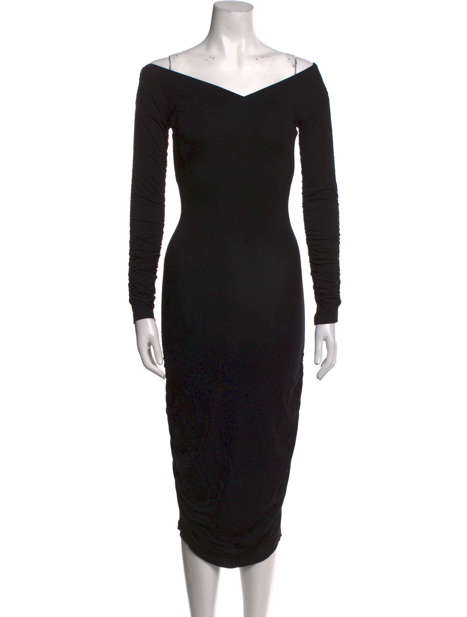 Baum und Pferdgarten V-Neck Midi Length Dress