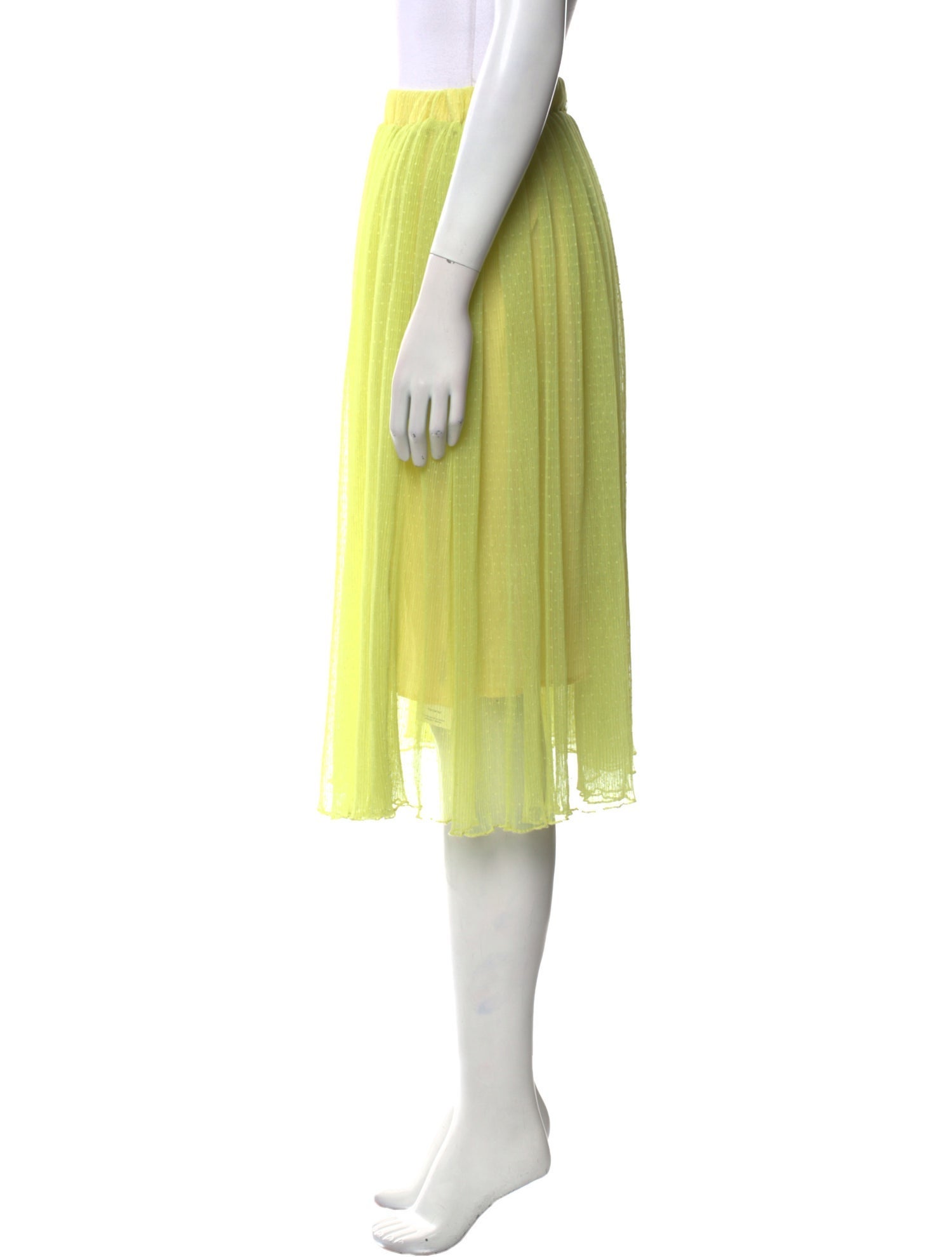 Baum und Pferdgarten Knee-Length Skirt