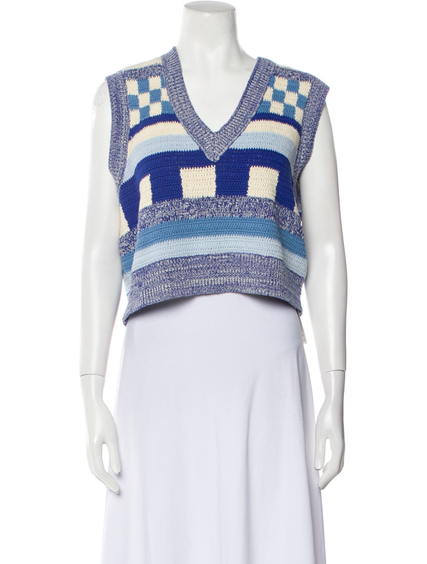 Baum und Pferdgarten Printed V-Neck Sweater