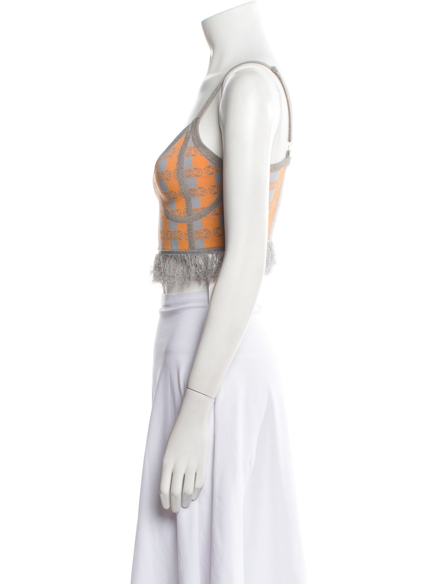 Baum und Pferdgarten Printed V-Neck Crop Top w/ Tags