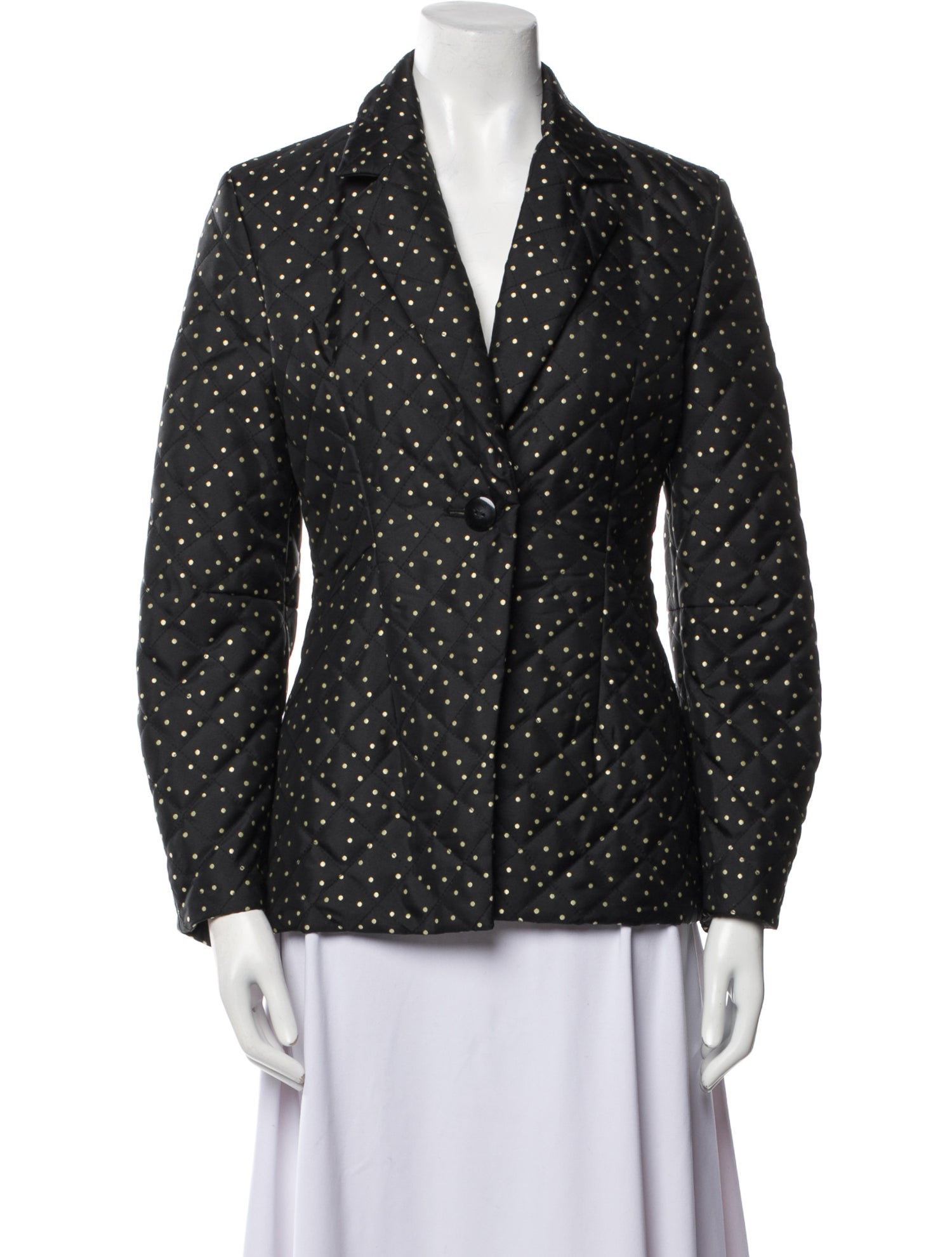 Baum und Pferdgarten Polka Dot Print Blazer