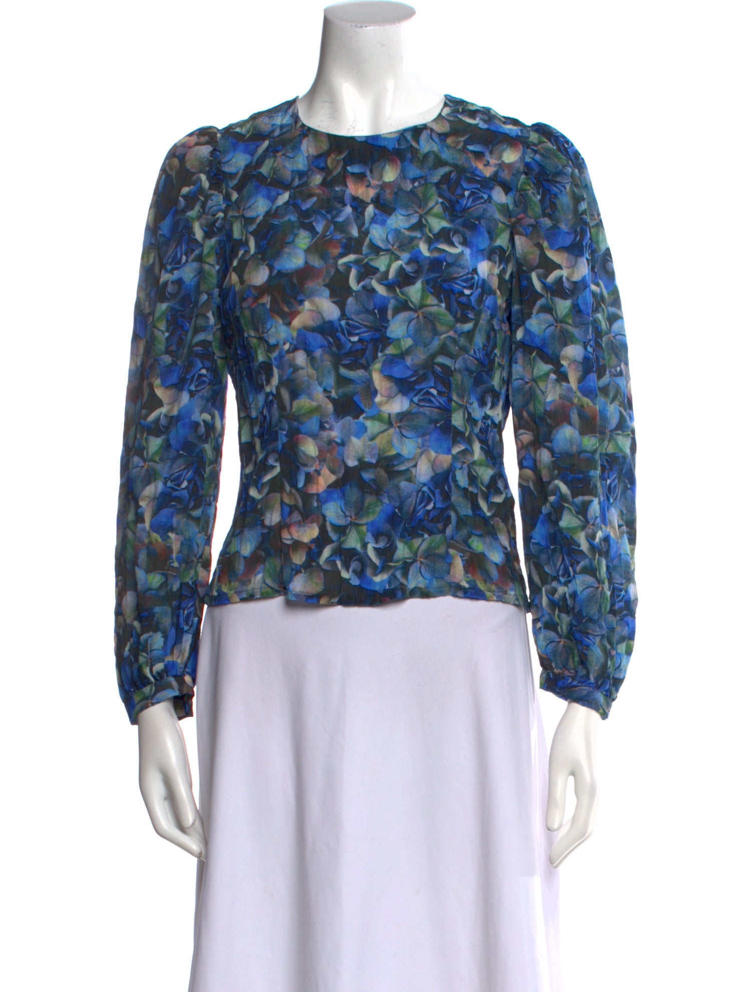 Baum und Pferdgarten Floral Print Crew Neck Blouse