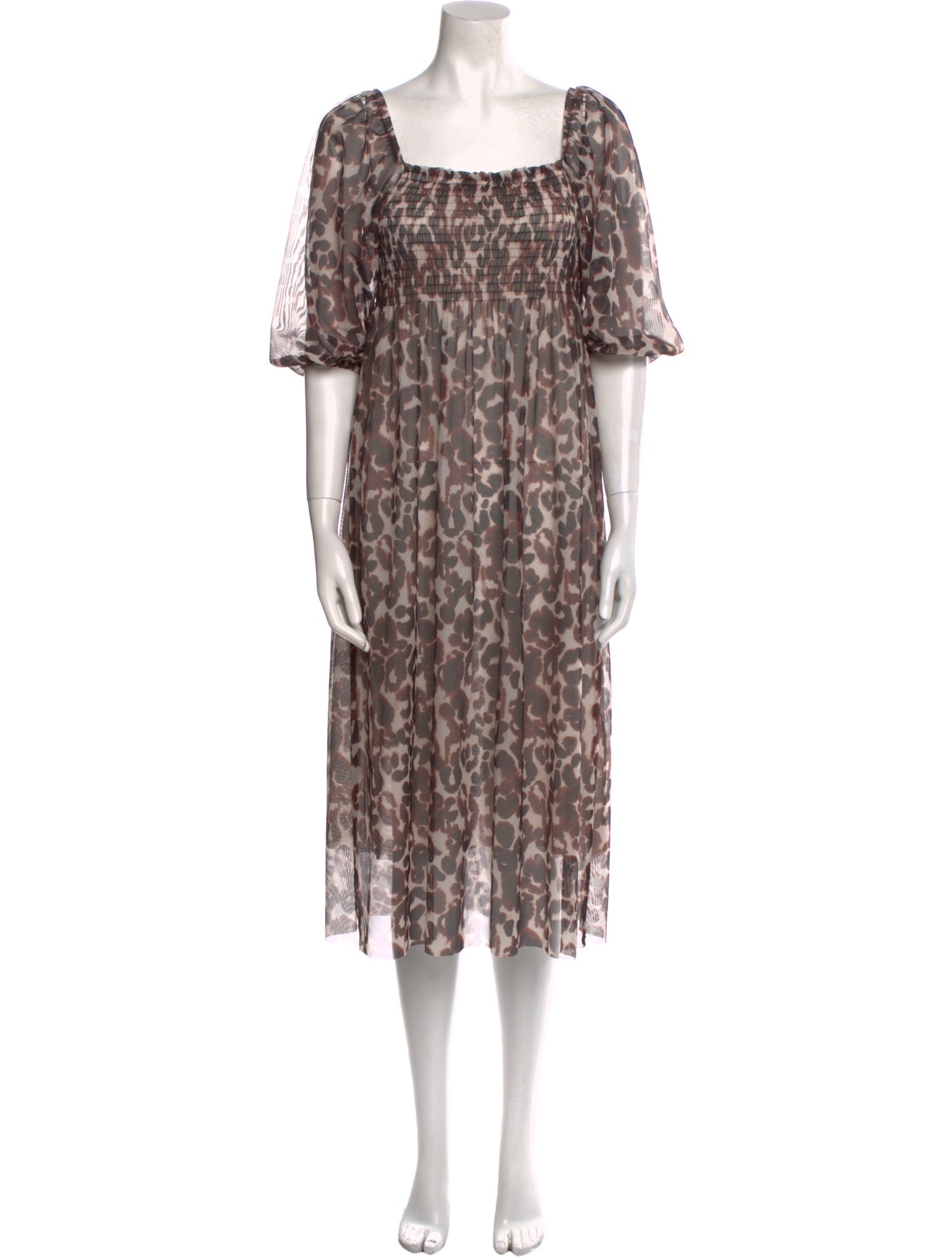 Baum und Pferdgarten Animal Print Midi Length Dress