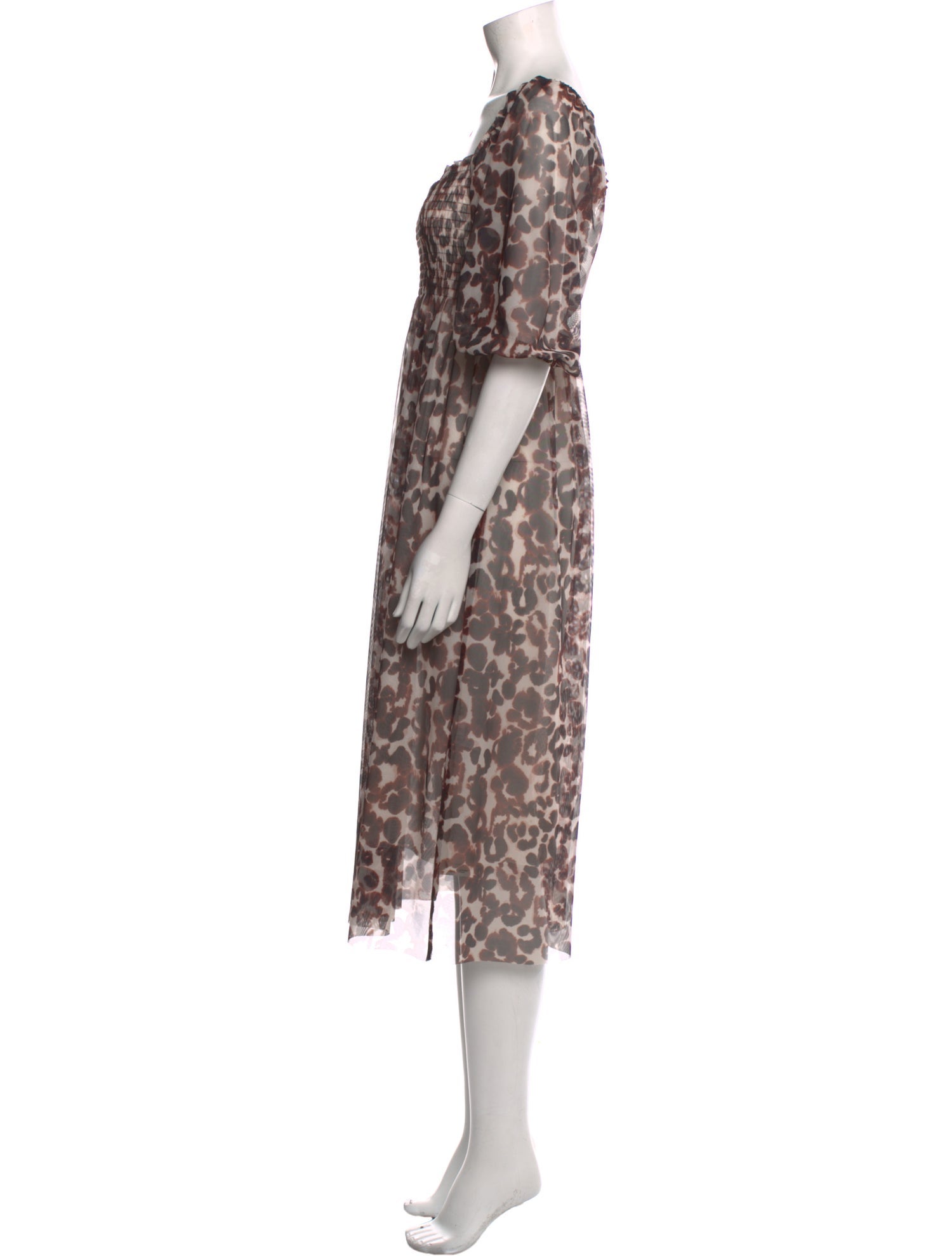 Baum und Pferdgarten Animal Print Midi Length Dress