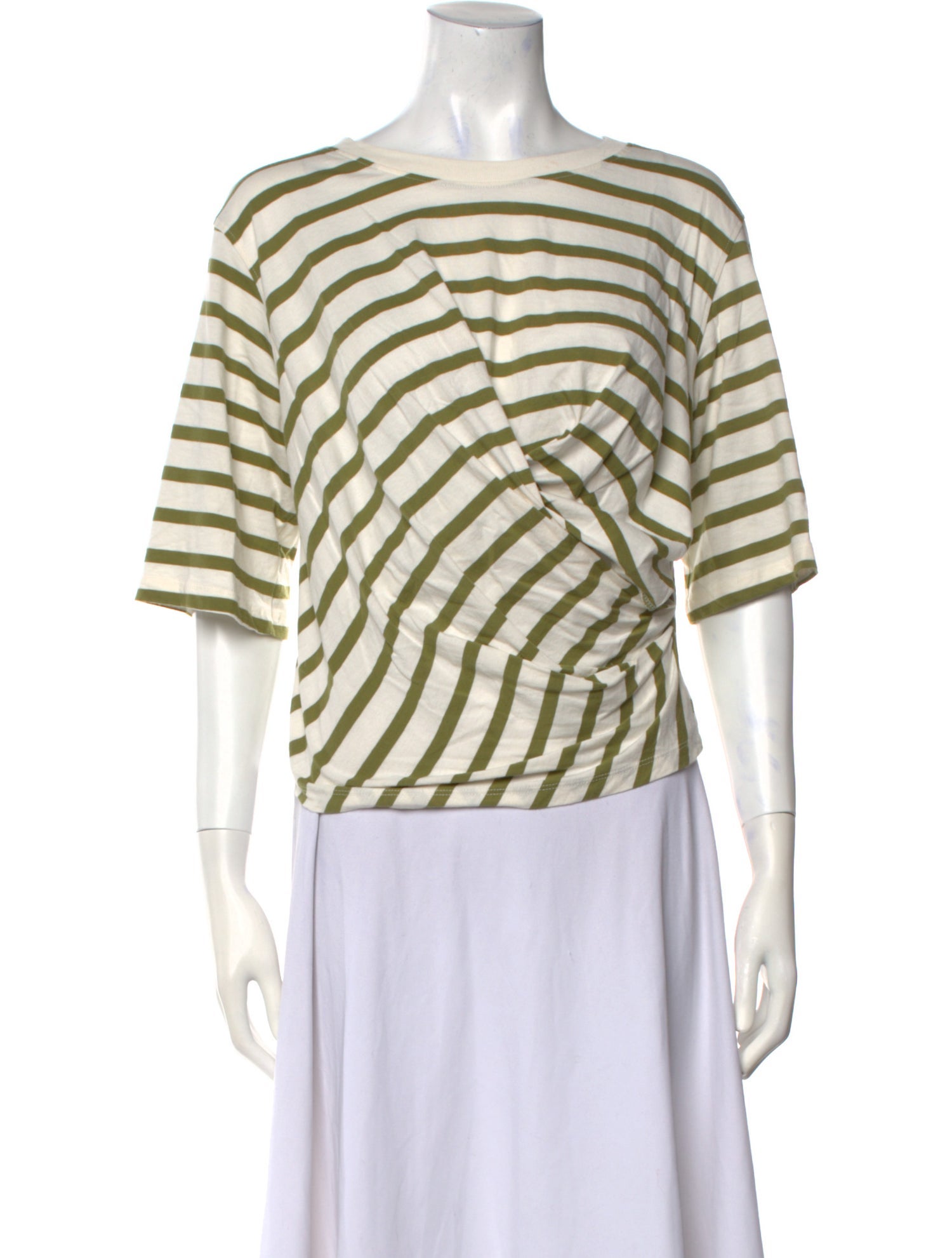 Baum und Pferdgarten Striped Bateau Neckline Top
