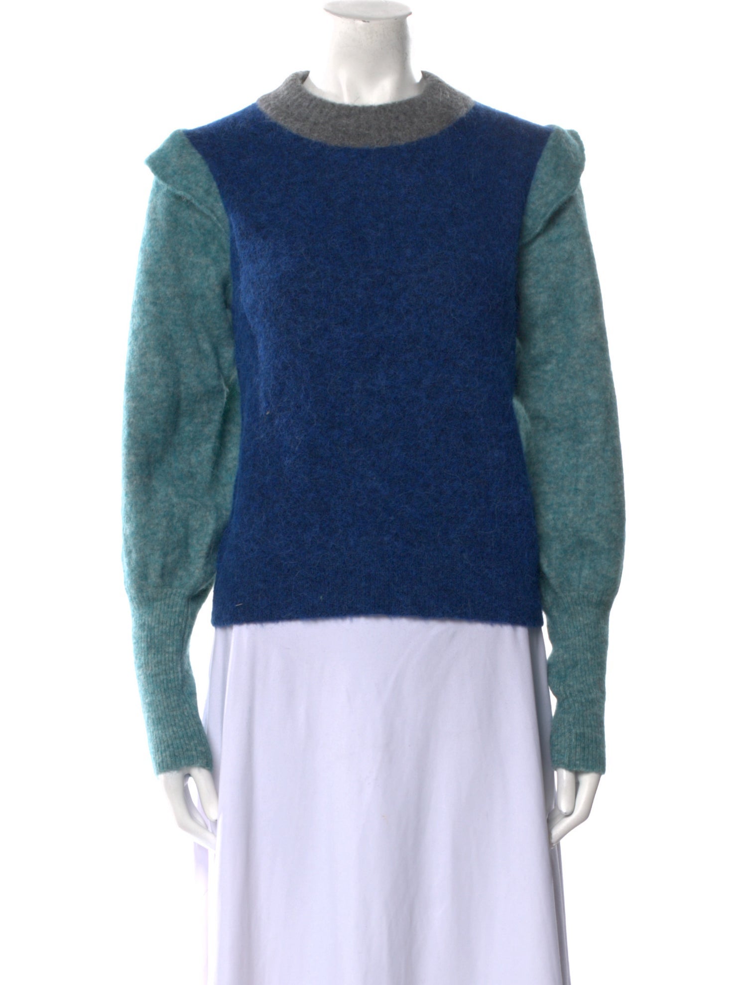 Baum und Pferdgarten Wool Colorblock Pattern Sweater