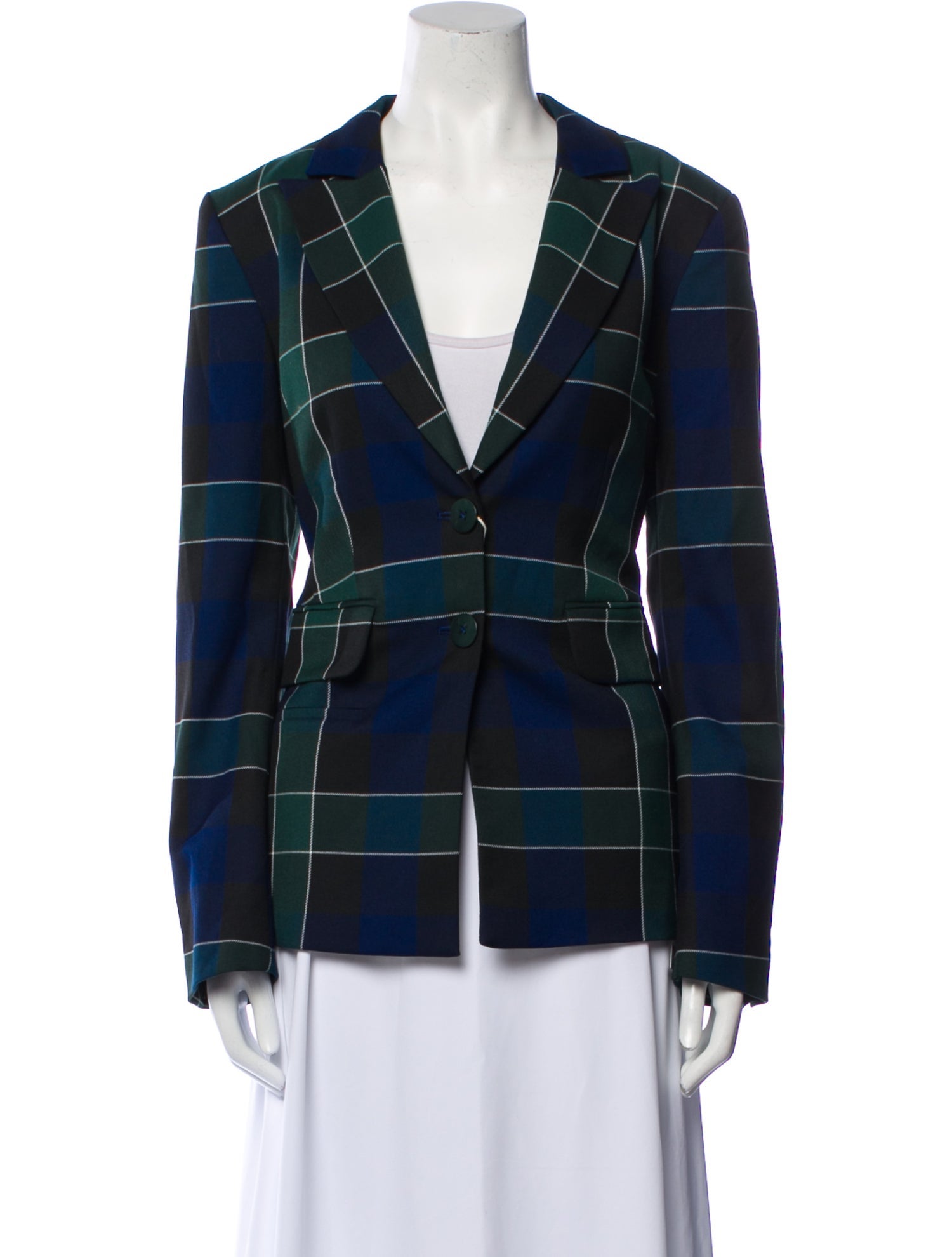 Baum und Pferdgarten Plaid Print Blazer w/ Tags