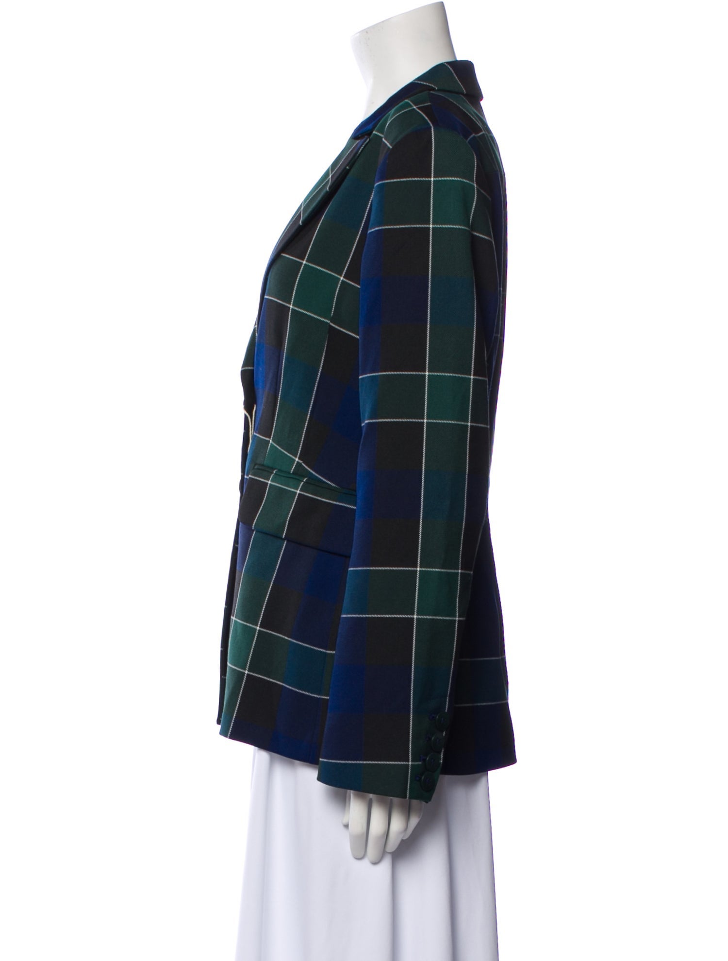 Baum und Pferdgarten Plaid Print Blazer w/ Tags