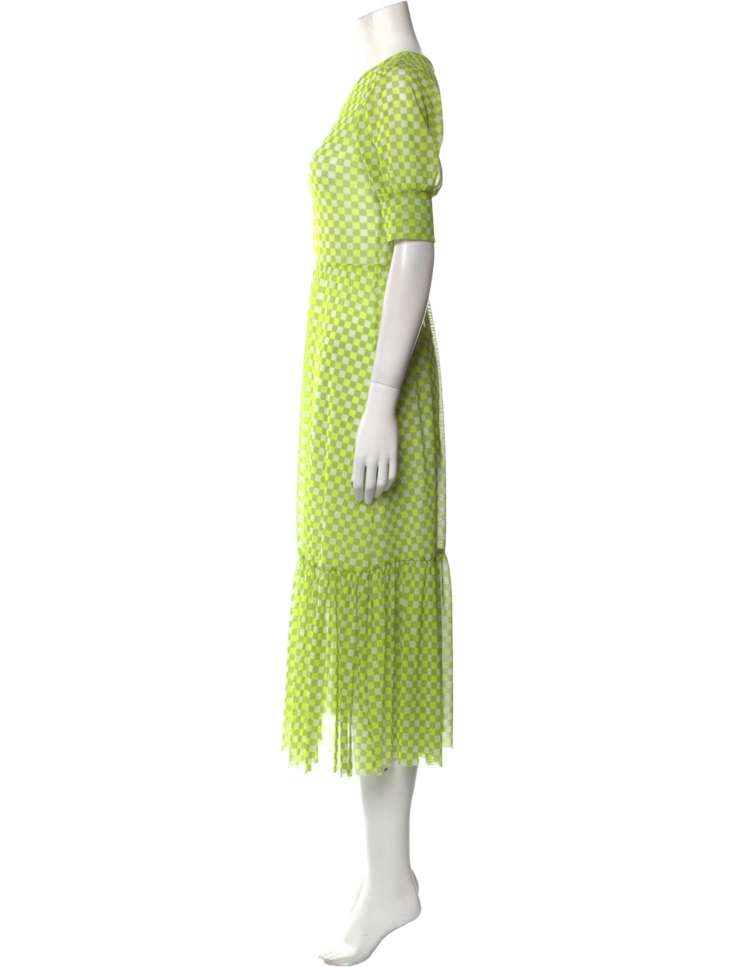 Baum und Pferdgarten Polka Dot Print Midi Length Dress