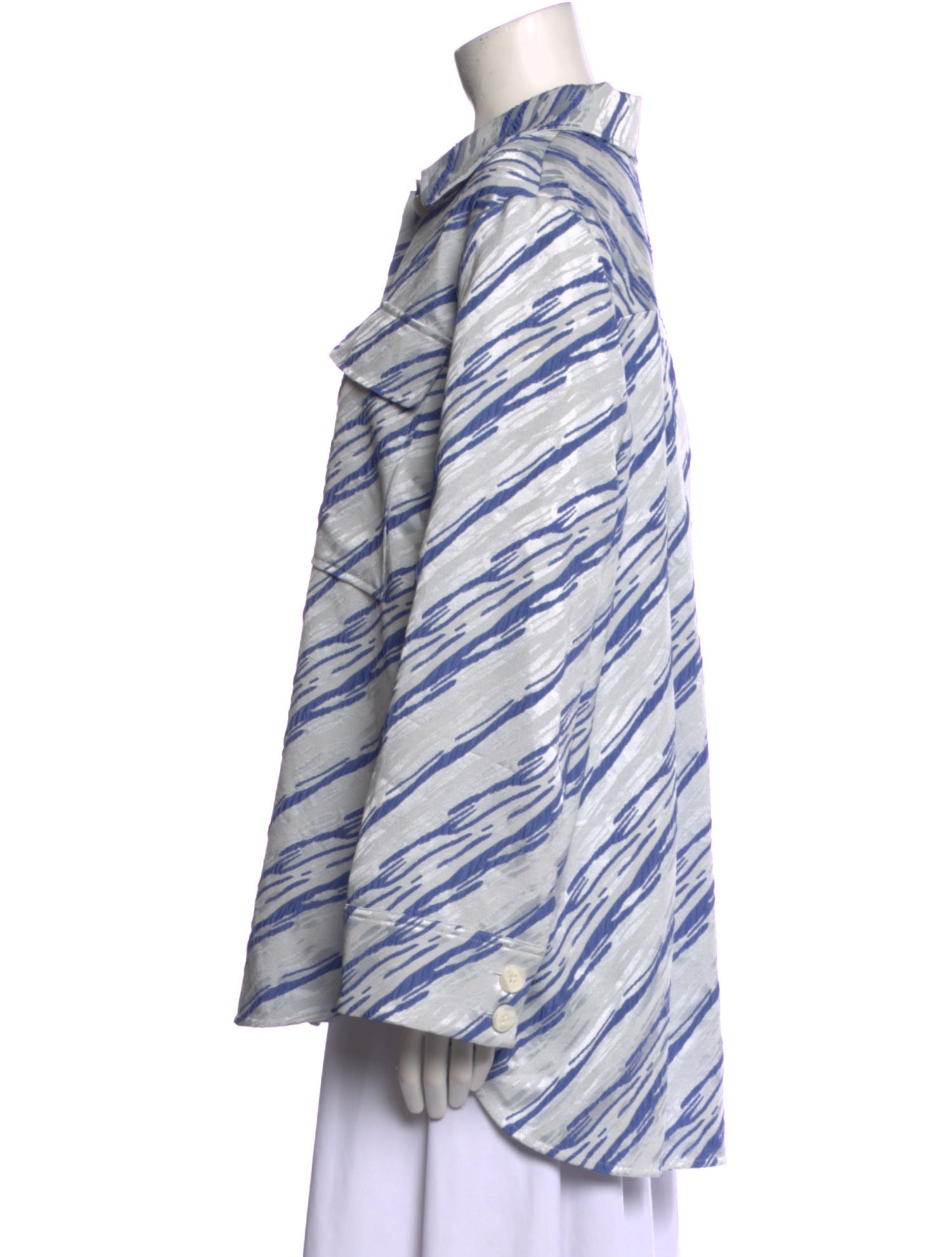 Baum und Pferdgarten Printed Long Sleeve Button-Up Top