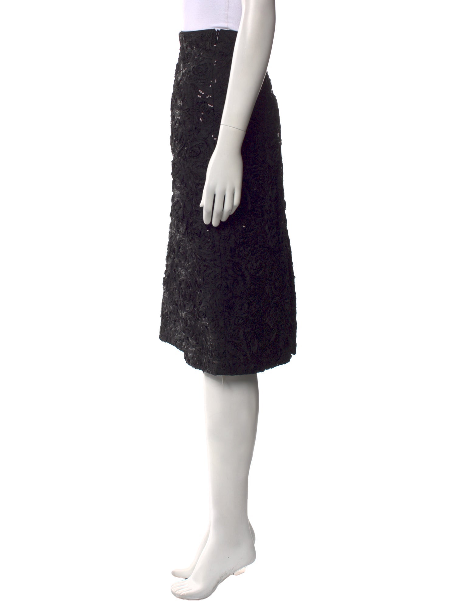 Baum und Pferdgarten Sequin Embellishments Knee-Length Skirt w/ Tags