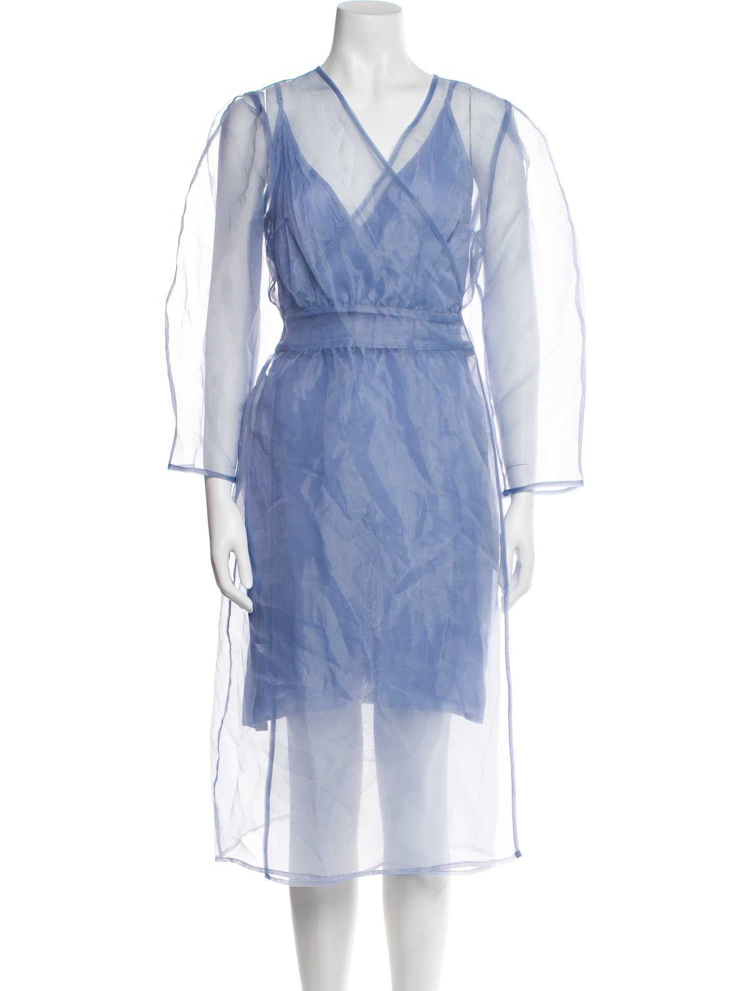 Baum und Pferdgarten V-Neck Midi Length Dress w/ Tags