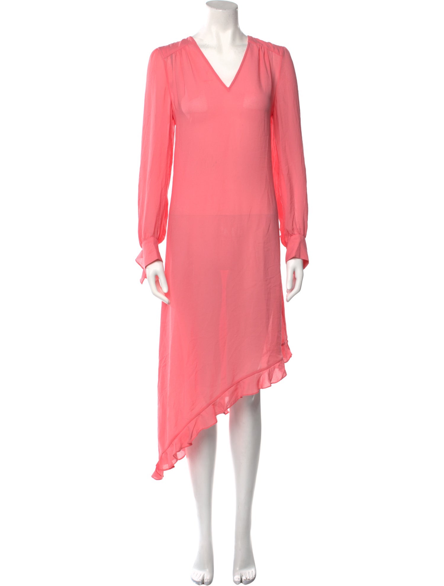 Baum und Pferdgarten V-Neck Long Dress