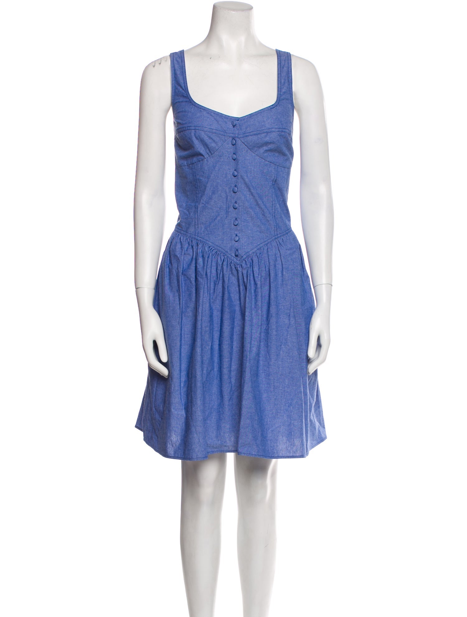 Baum und Pferdgarten Square Neckline Knee-Length Dress