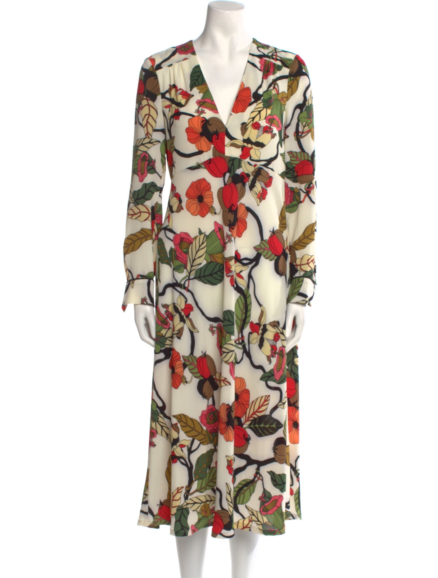 Baum und Pferdgarten Floral Print Midi Length Dress