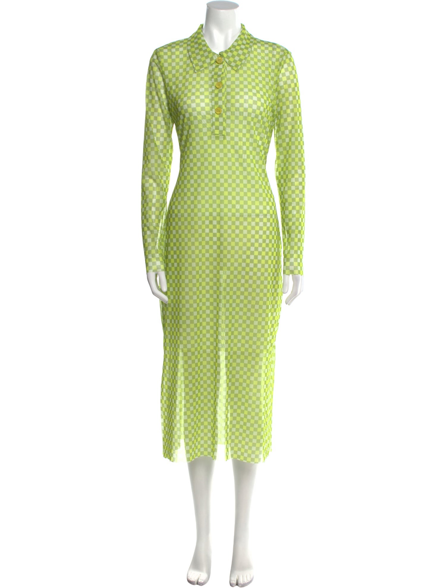 Baum und Pferdgarten Plaid Print Long Dress w/ Tags