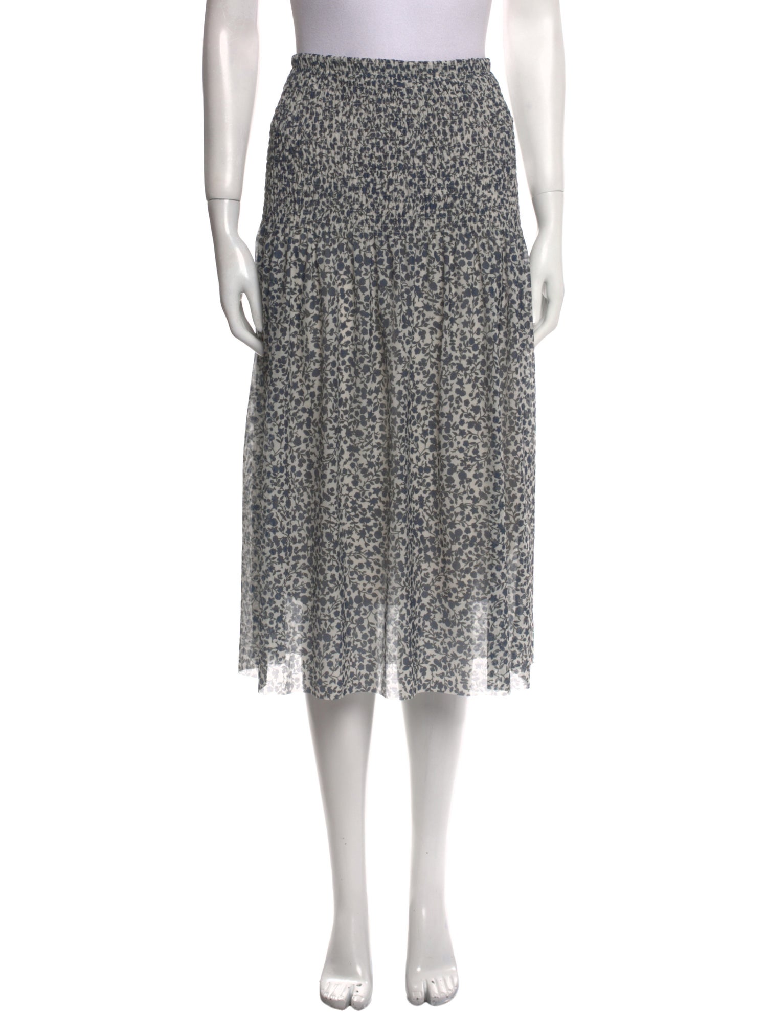 Baum und Pferdgarten Floral Print Midi Length Skirt