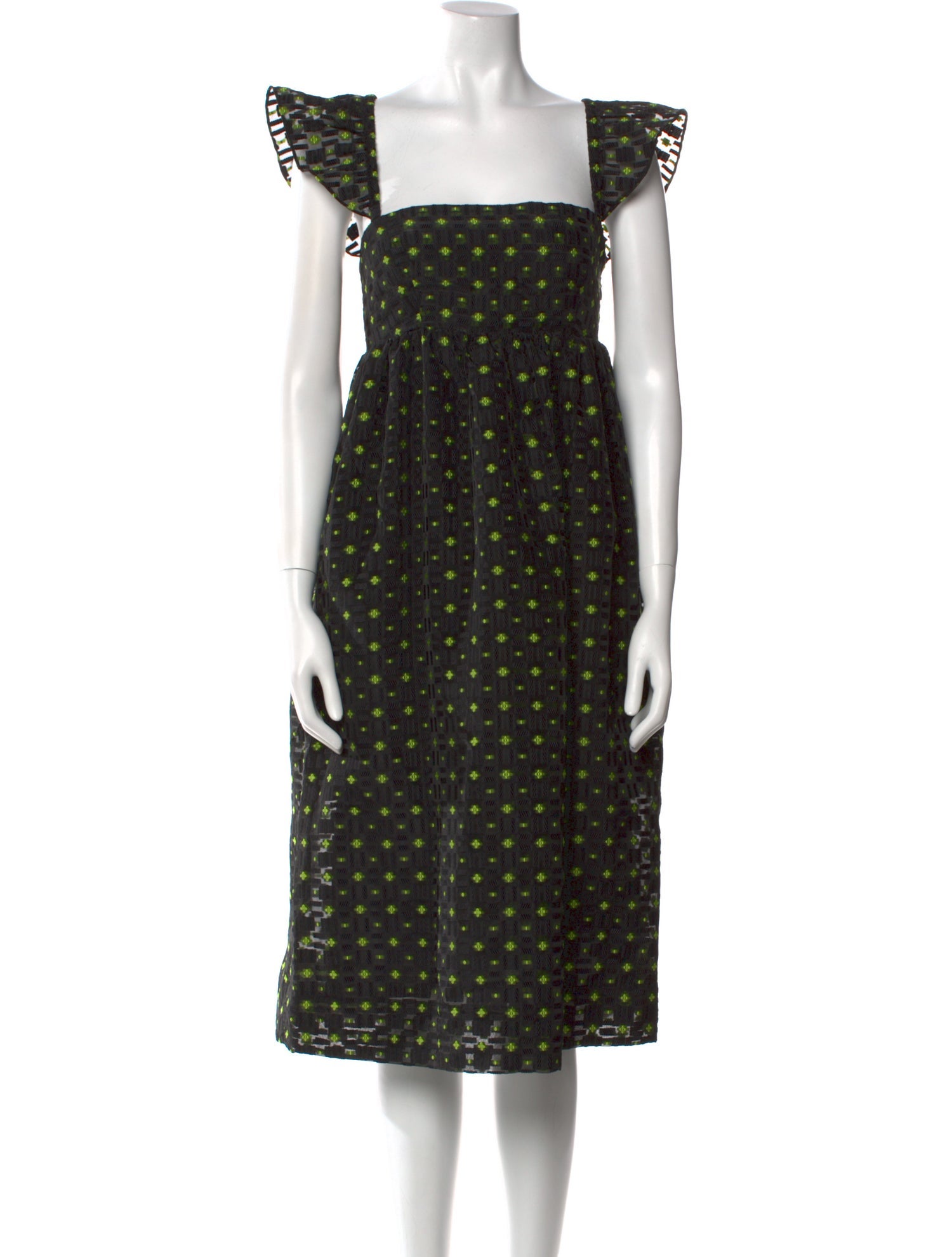 Baum und Pferdgarten Polka Dot Print Midi Length Dress w/ Tags