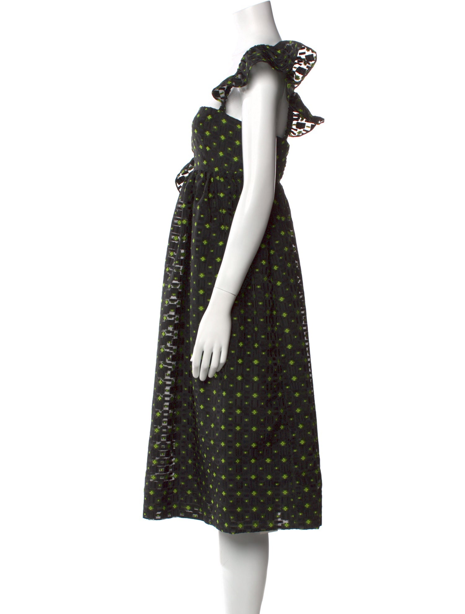 Baum und Pferdgarten Polka Dot Print Midi Length Dress w/ Tags